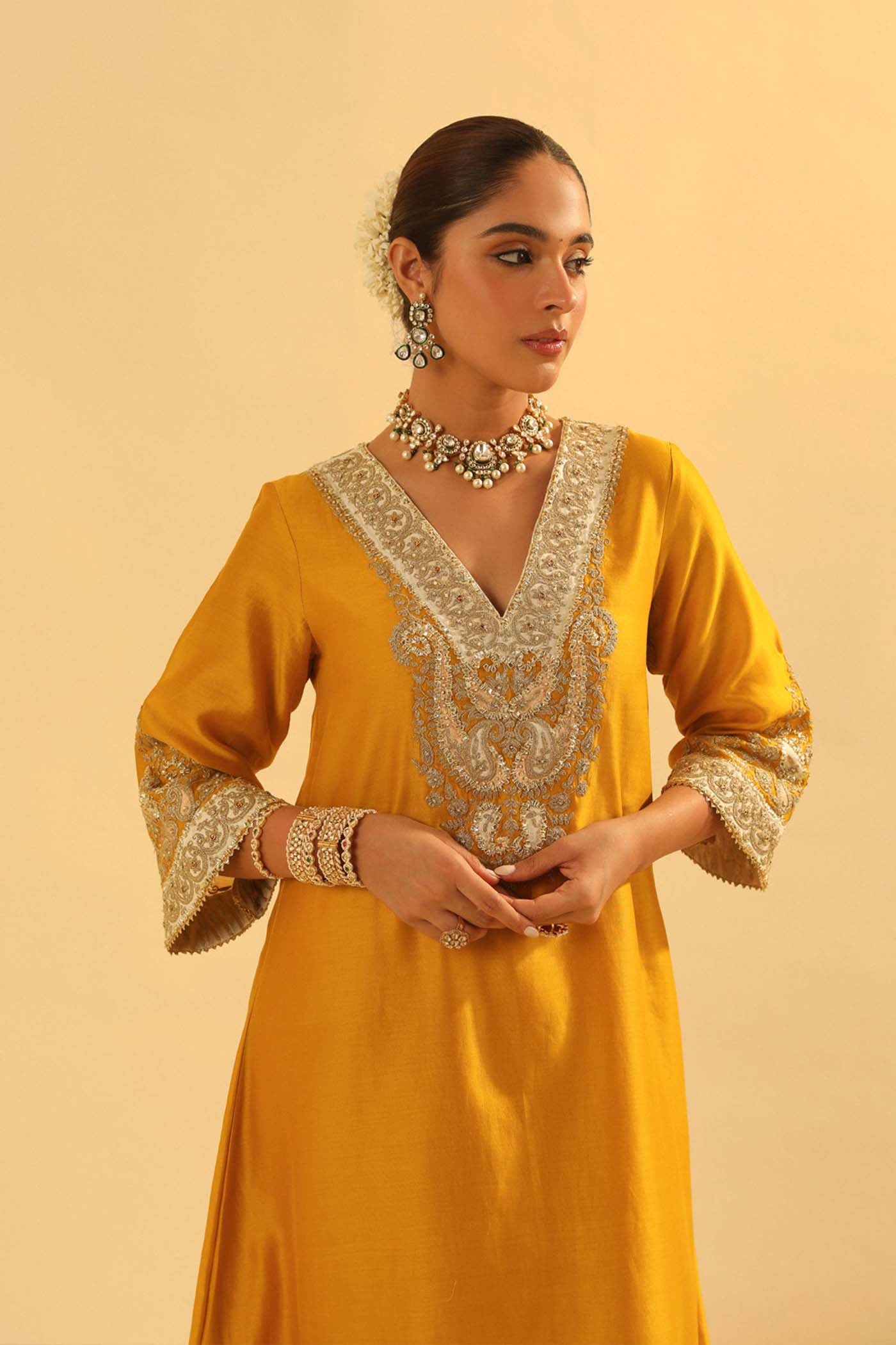 Shazana - Long A-line Chauga with Salwar