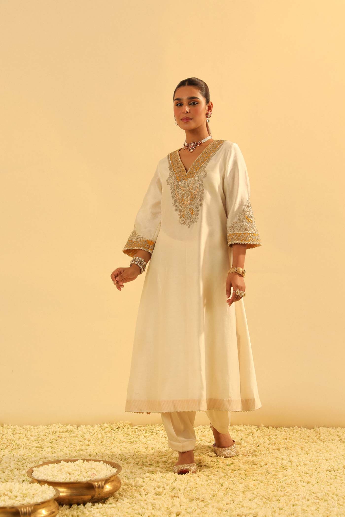 Shazana - Long A-line Chauga with Salwar