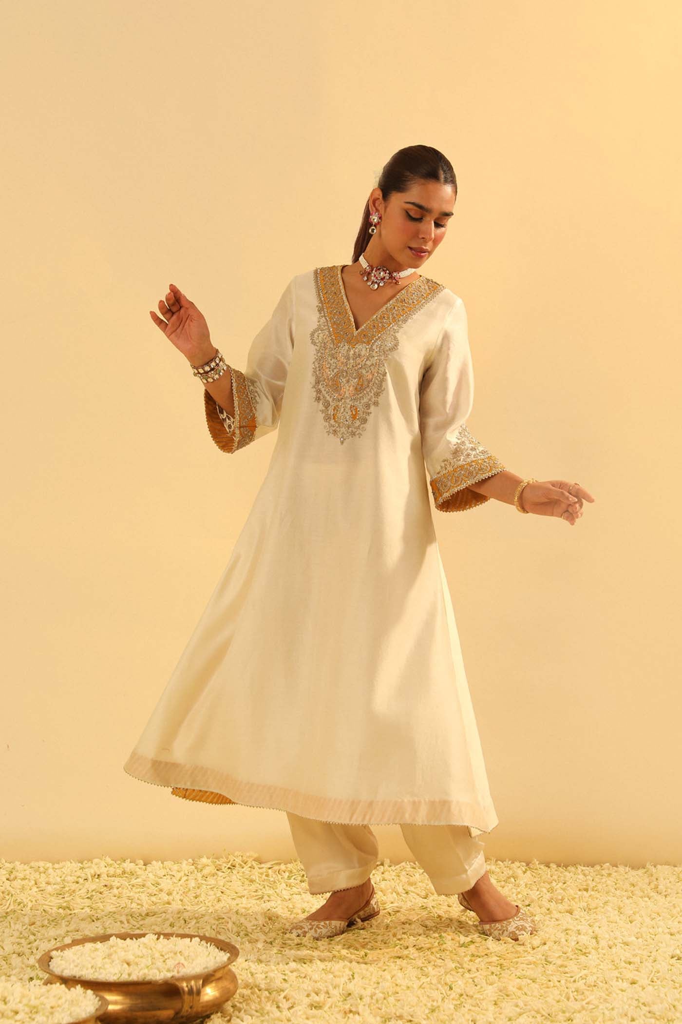 Shazana - Long A-line Chauga with Salwar