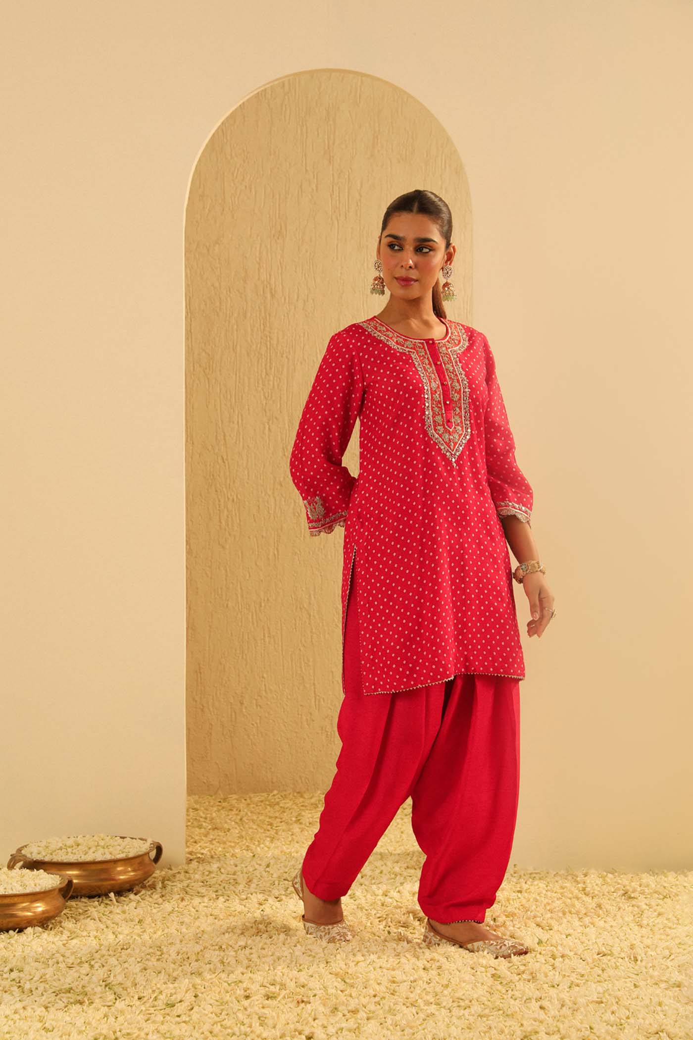 Asma - Short Kurta with Salwar