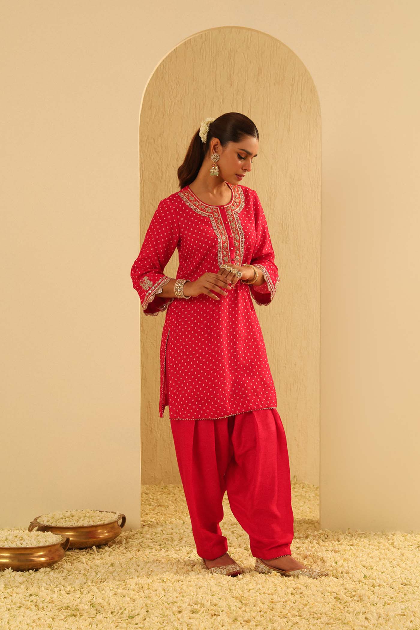 Asma - Short Kurta with Salwar