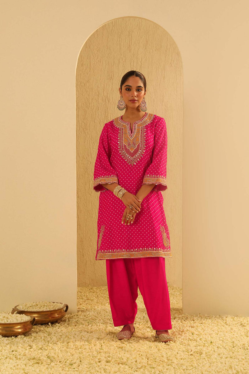 Kaira - Hotpink Kurta with Salwar (Lxrts)