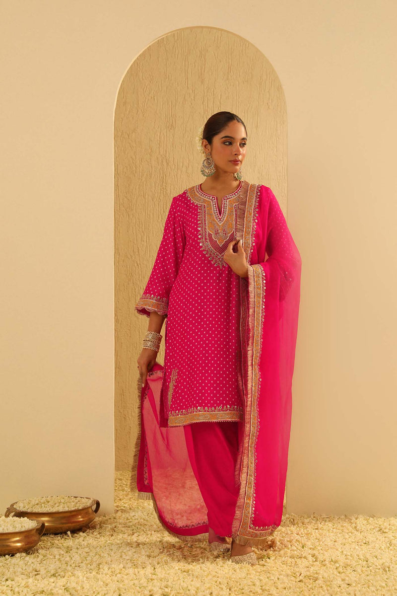 Kaira - Rani Hotpink Kurta with Salwar