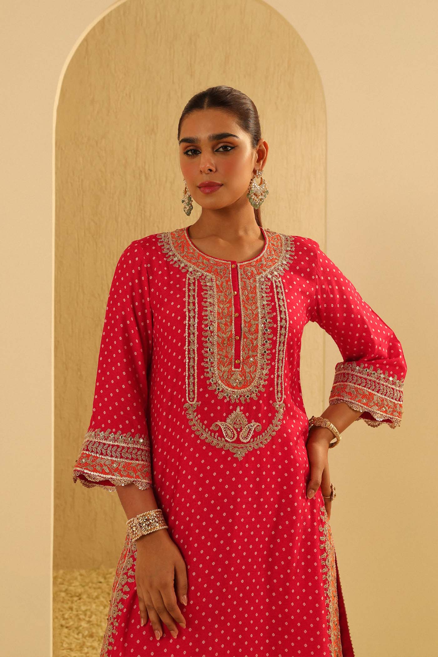 Mariya - A-line kurta with Palazzo and Dupatta