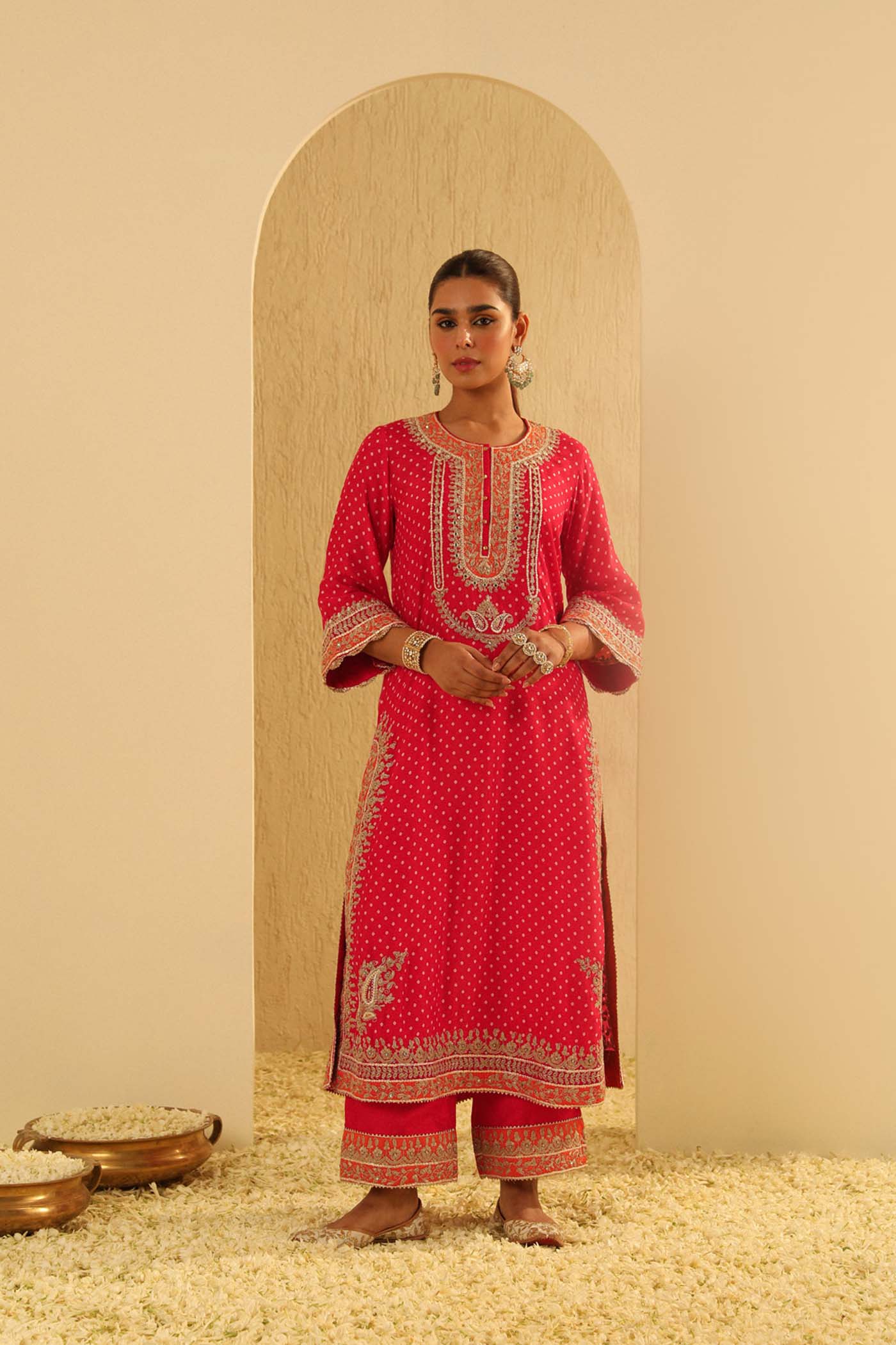 Mariya - A-line kurta with Palazzo and Dupatta