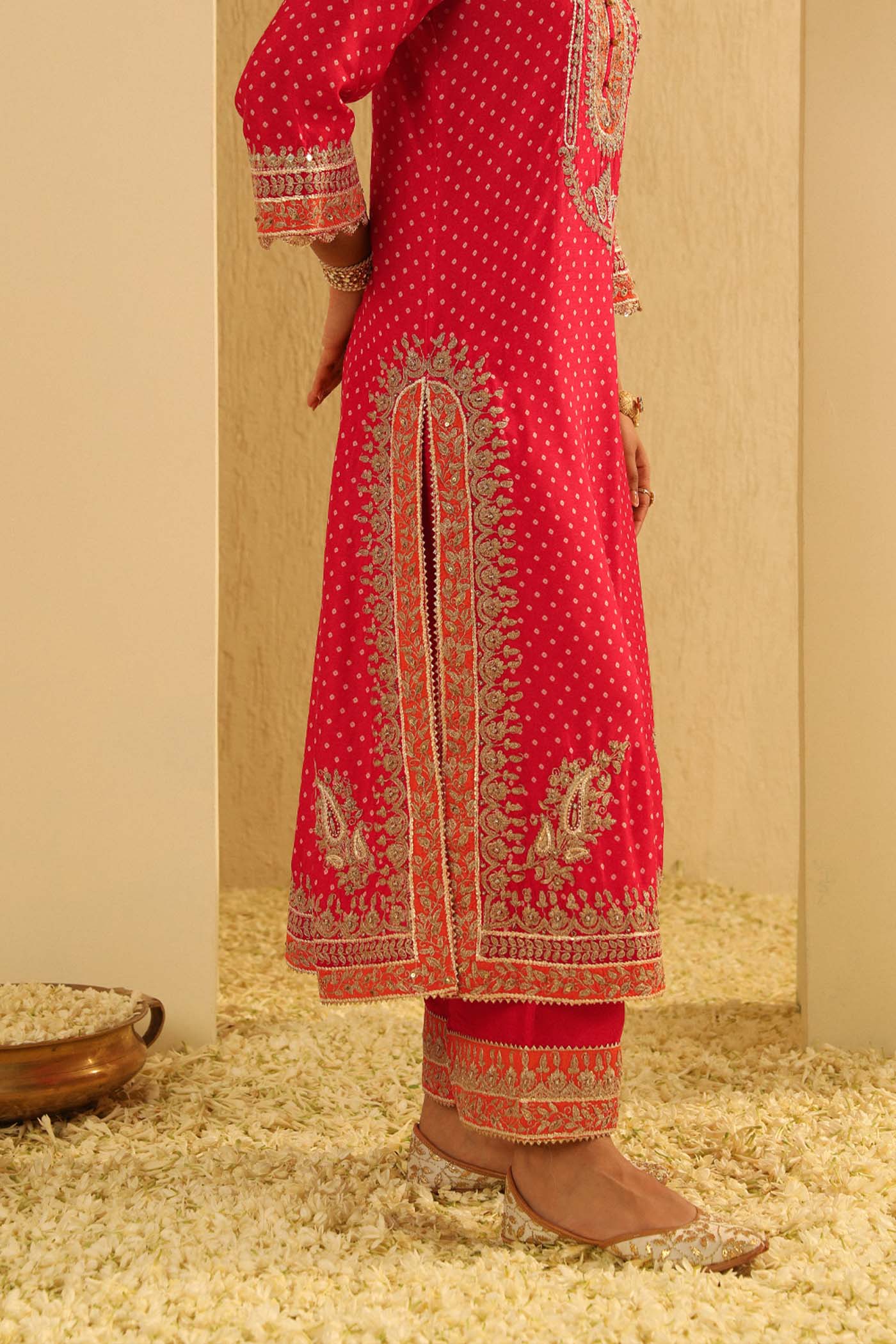 Mariya - A-line kurta with Palazzo and Dupatta