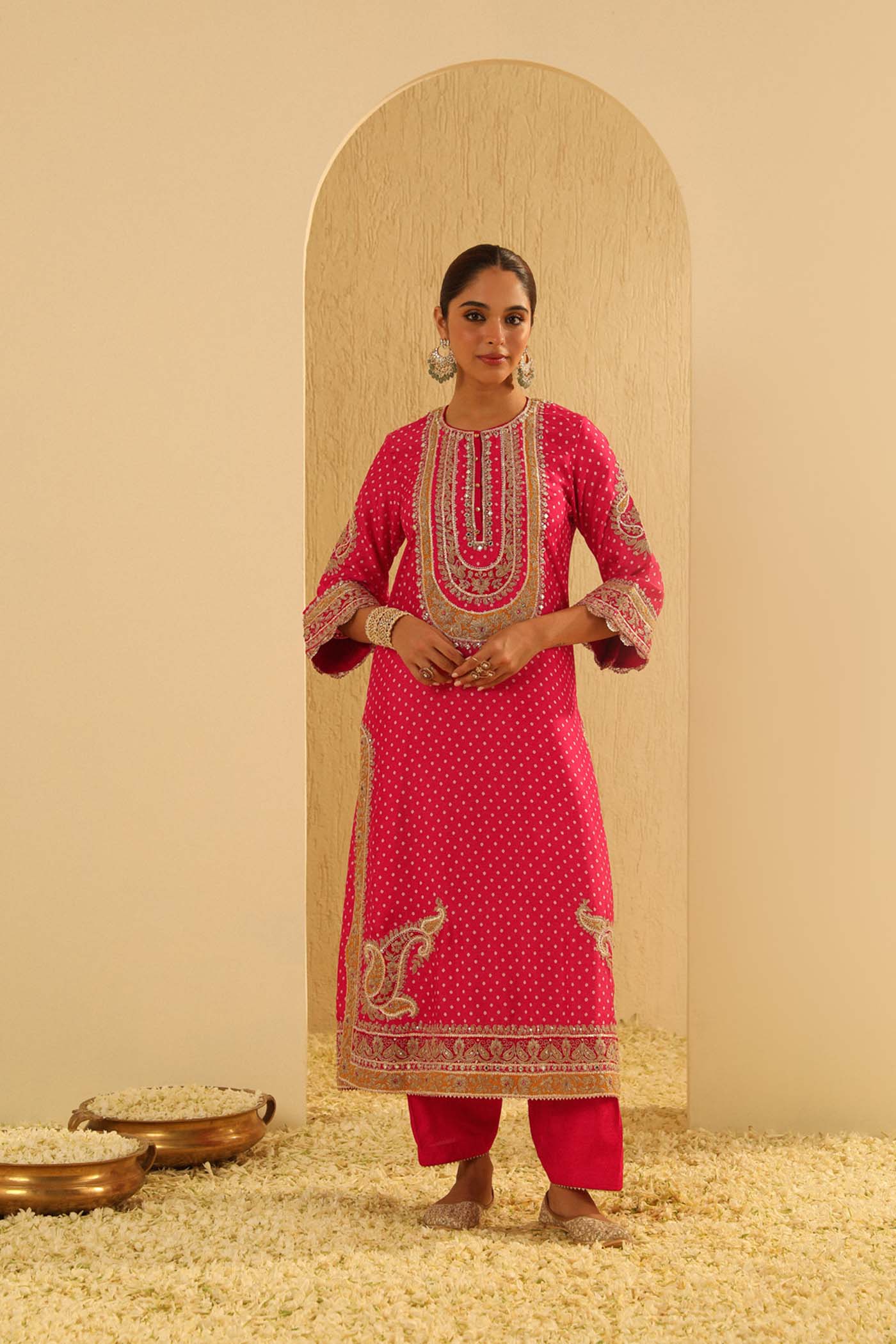 Veda - A-line Kurta with Salwar and Dupatta