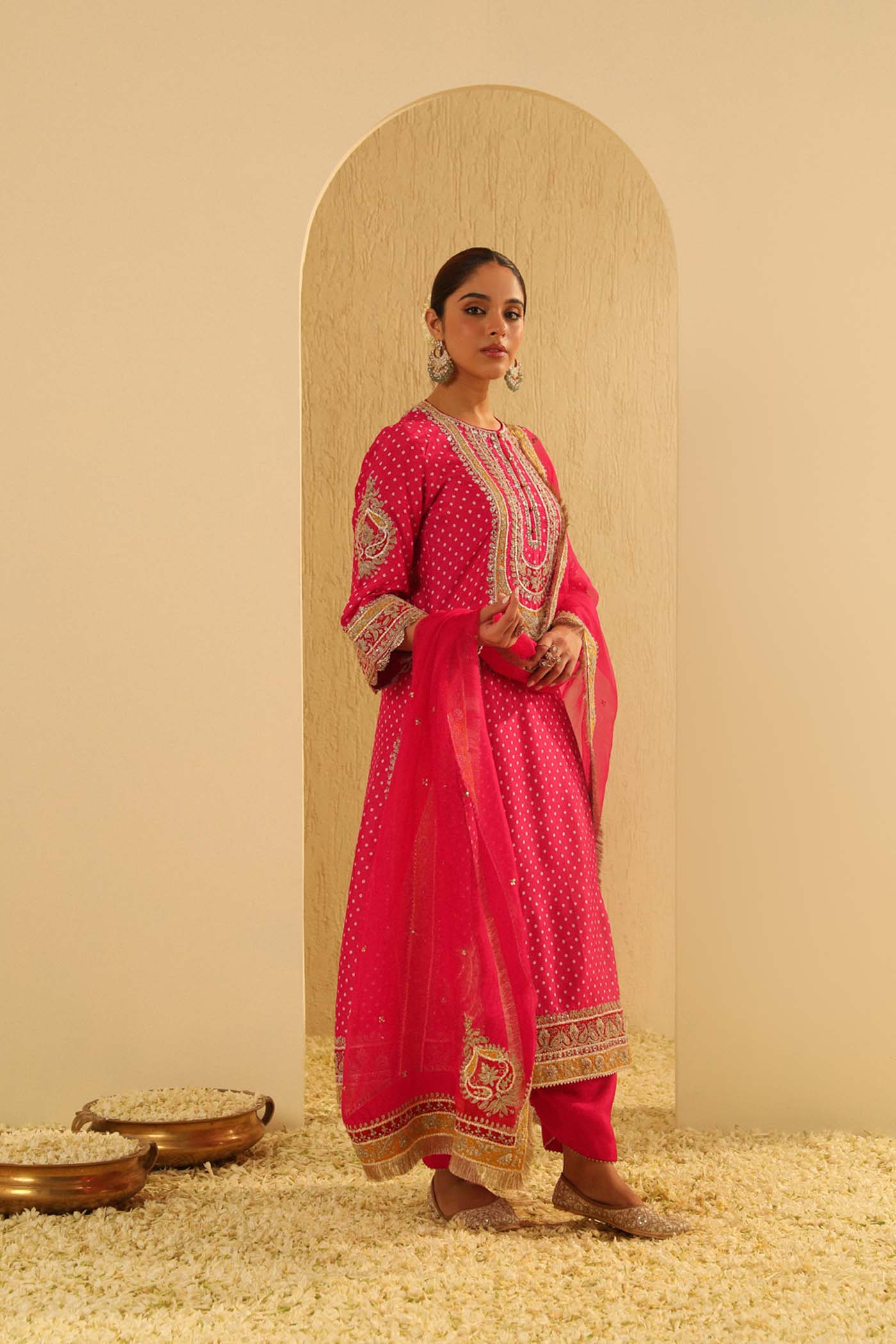 Veda - A-line Kurta with Salwar and Dupatta