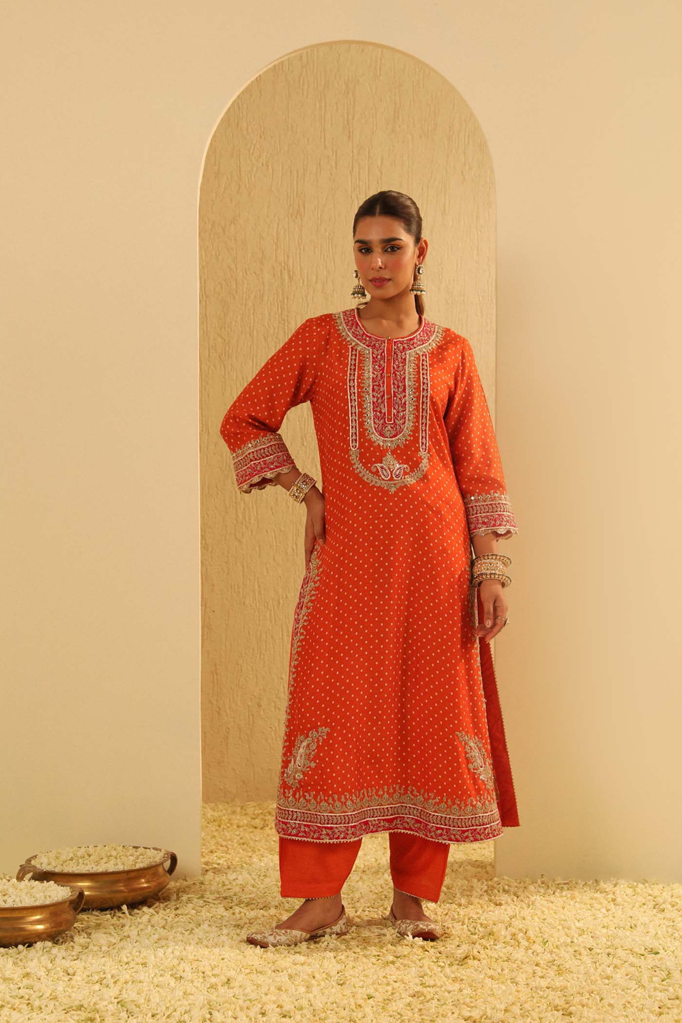 Saanjh - A-line kurta with Salwar and Dupatta