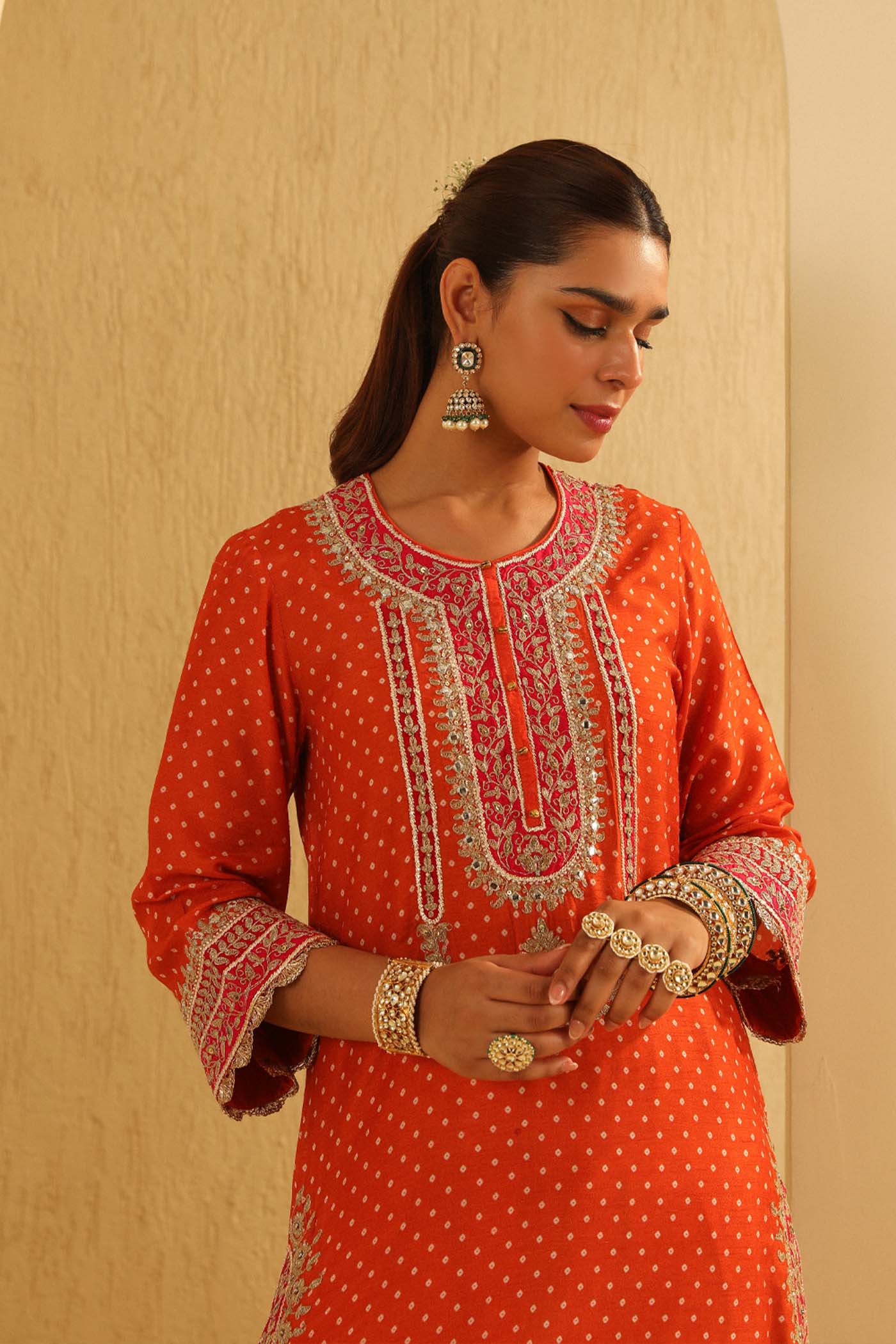 Saanjh - A-line kurta with Salwar and Dupatta