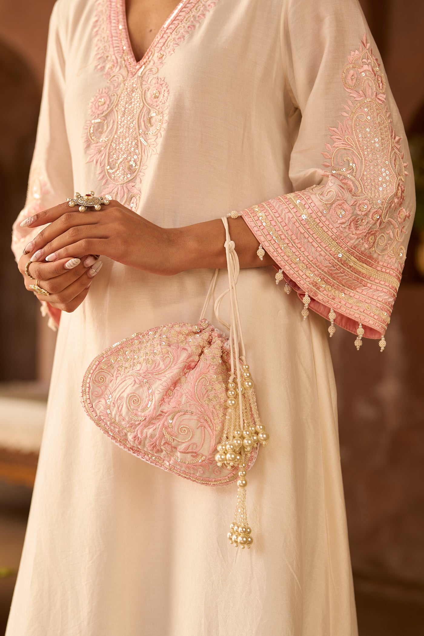 Blush Heirloom Potli