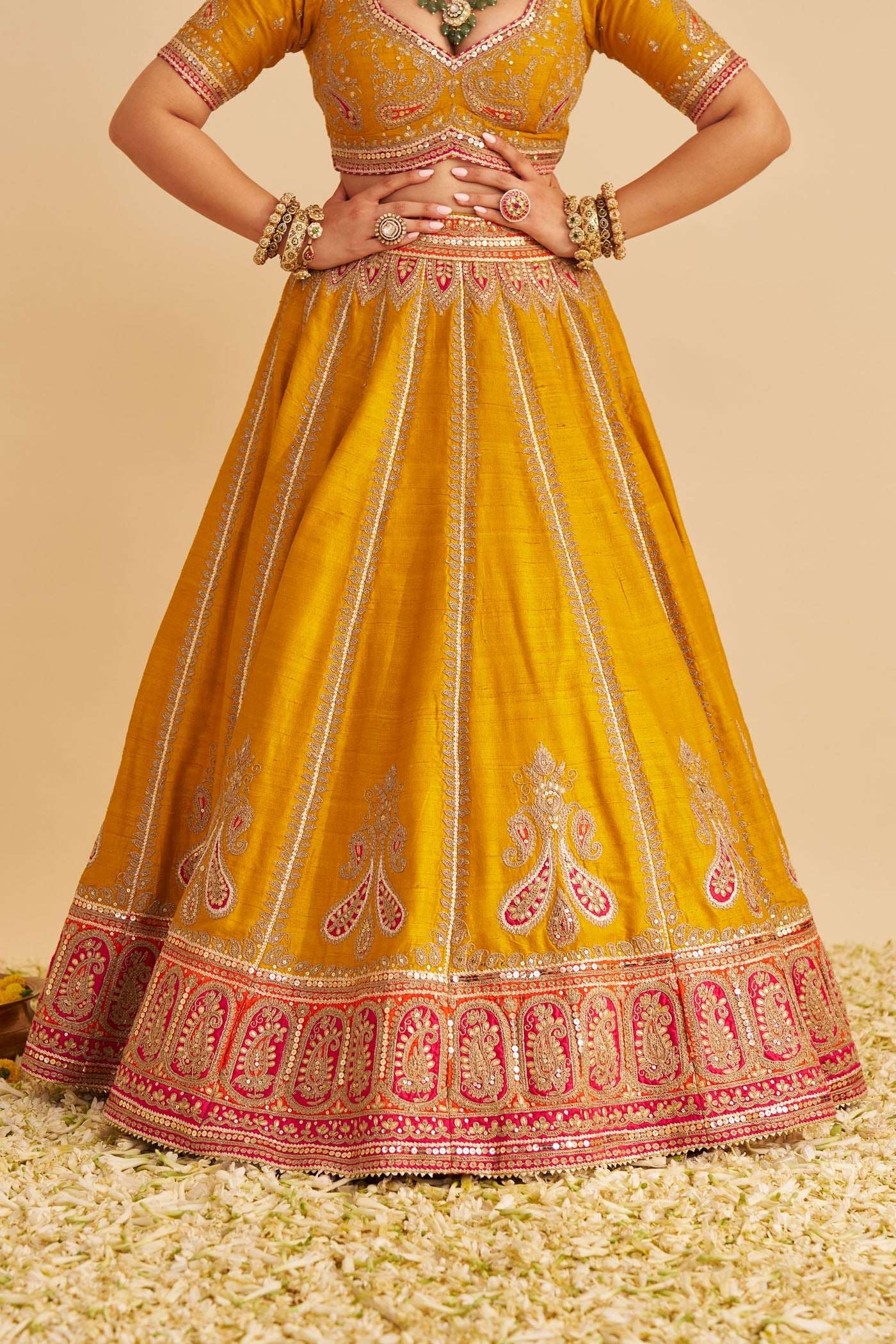 AMARA - MUSTARD LEHENGA (Lxrts)