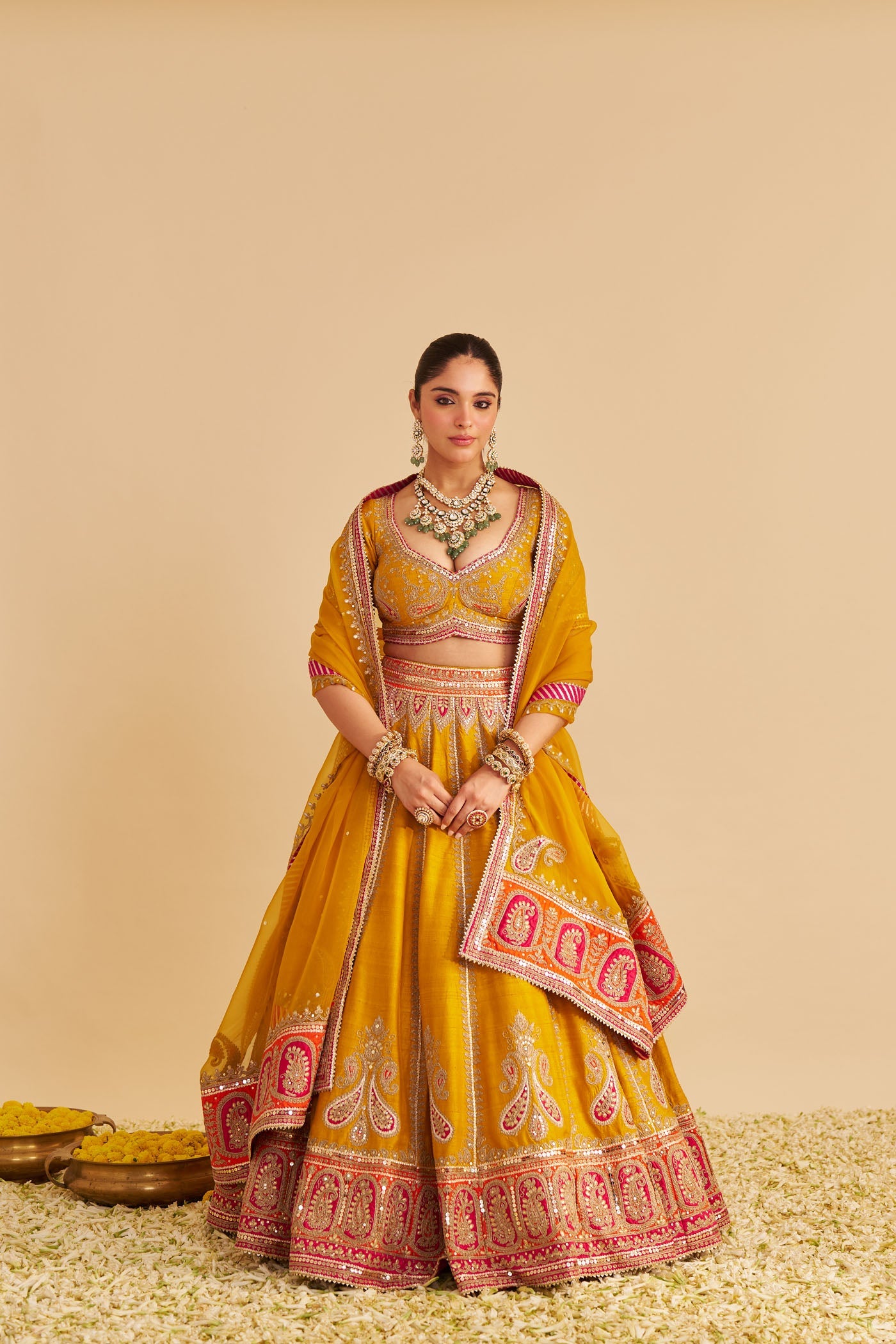 AMARA - MUSTARD LEHENGA (Lxrts)