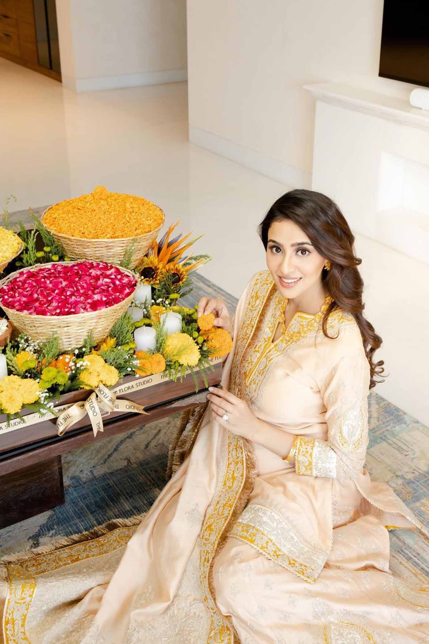 Shabina- Rosepink short kurta with garara and dupatta (Lxrts)