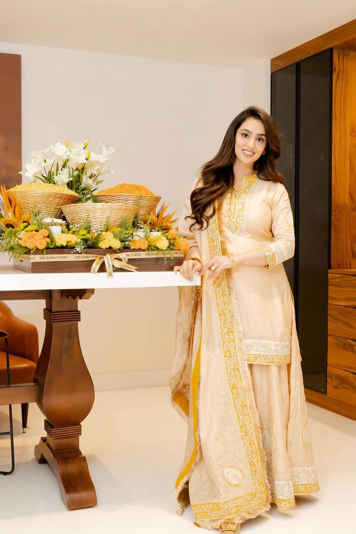 Muskan Sethi In Shabina- Rosepink short kurta with garara and dupatta