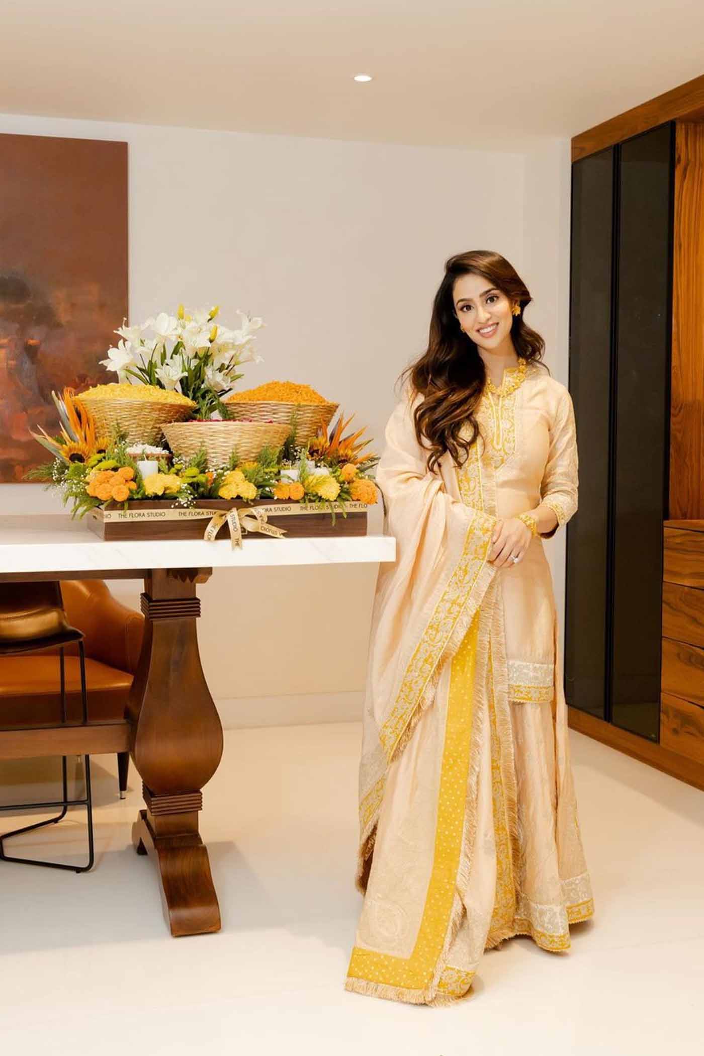 Shabina- Rosepink short kurta with garara and dupatta (Lxrts)