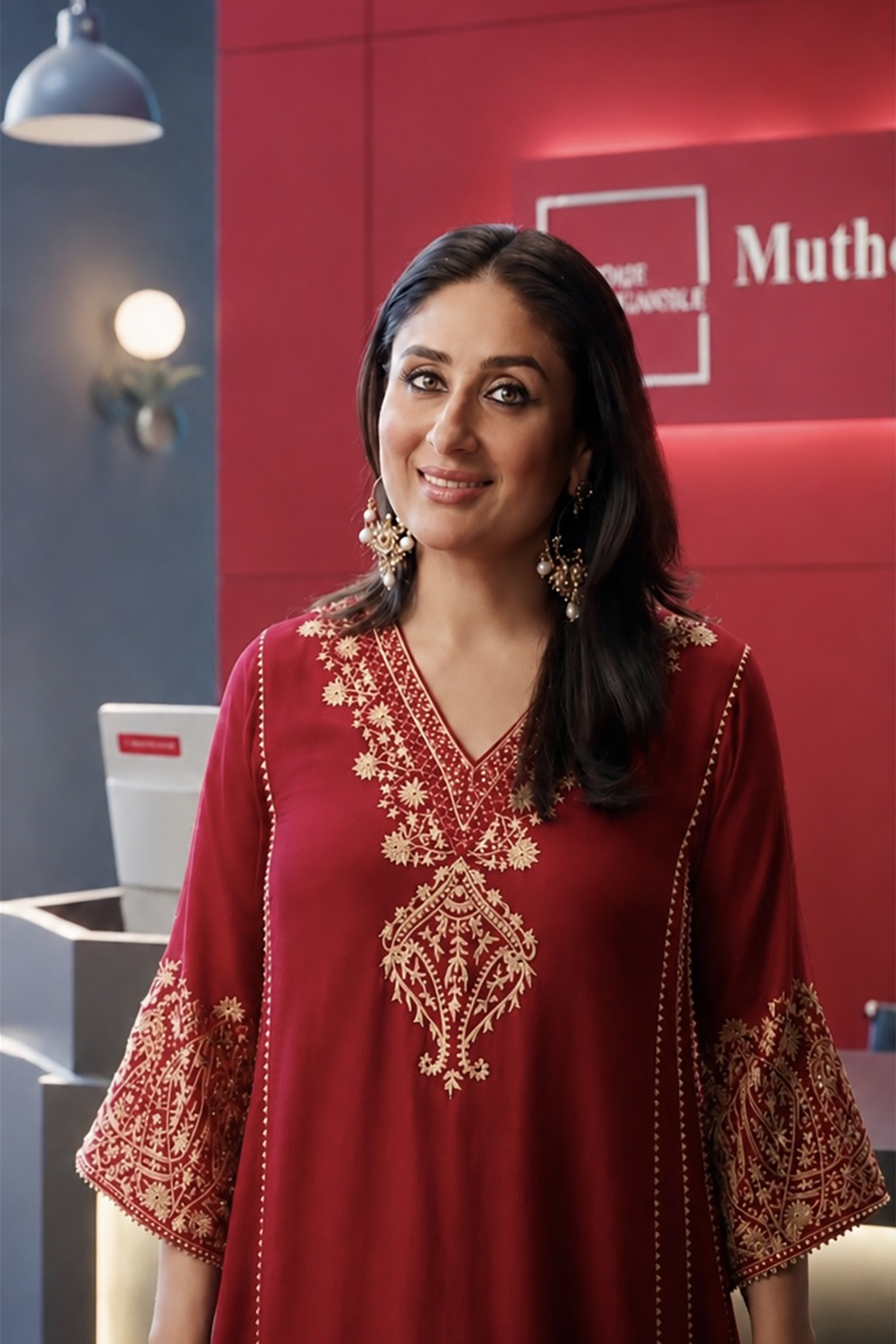 Kareena Kapoor In NIYAH - RED SHORT CHAUGA WITH SALWAR