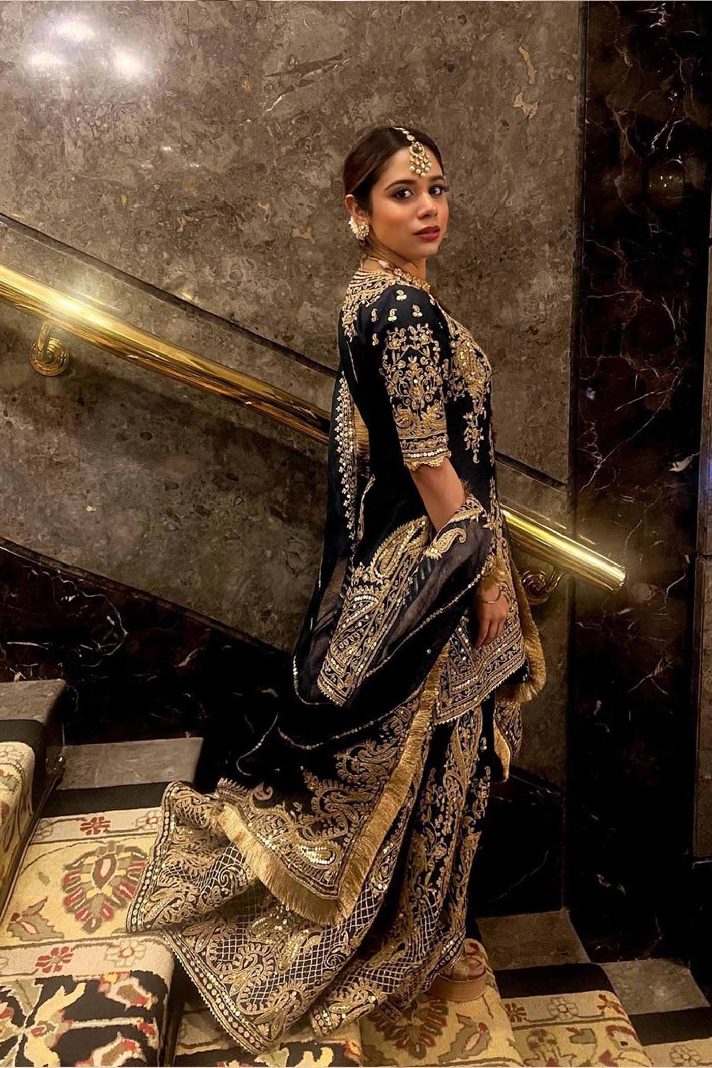 Tarini Bhatia In AAFIYA - DEEP BLUE LEHENGA