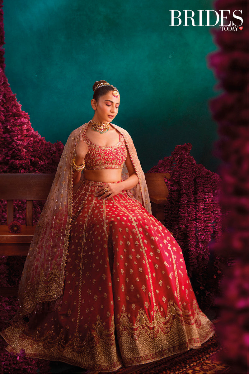 Rakul Preet Singh In Noorbano - Rani Hot Pink Lehenga Set with Blouse & Dupatta
