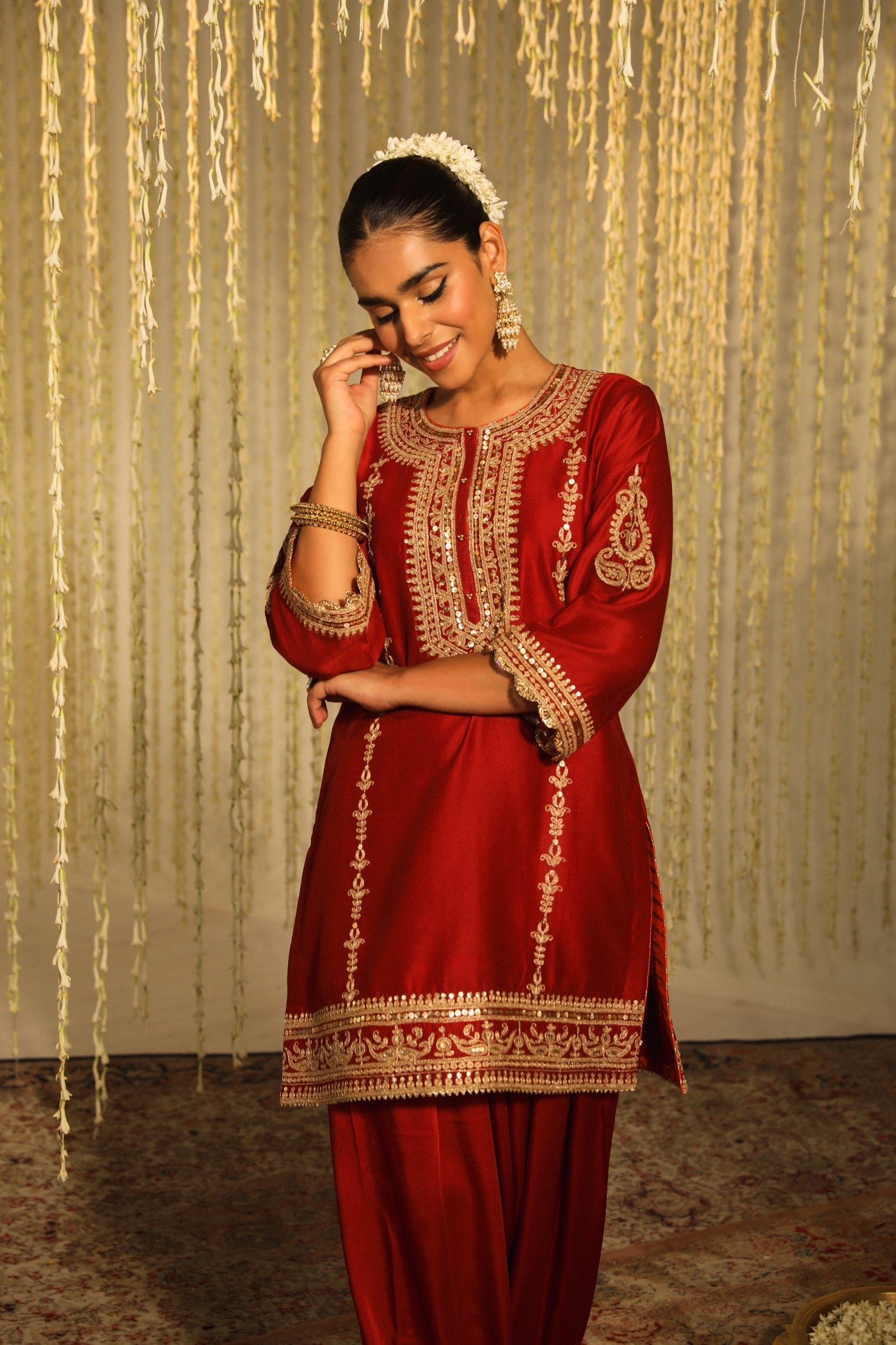 Shop MEHAK - Deep Red | Sheetal Batra - Exquisite Ethnic Wear Online