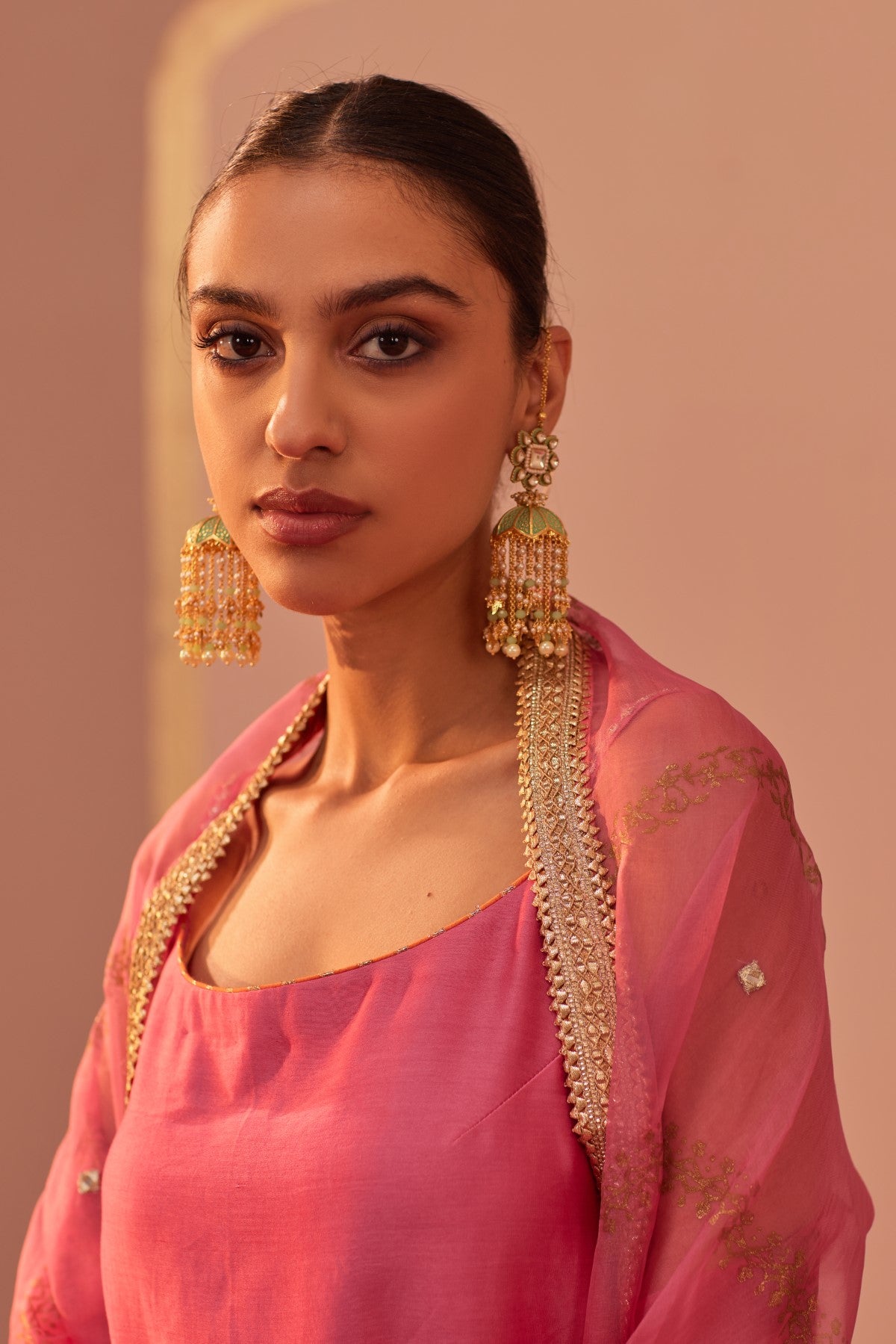 Yasmin - Flamingo Pink Kurta Garara Set