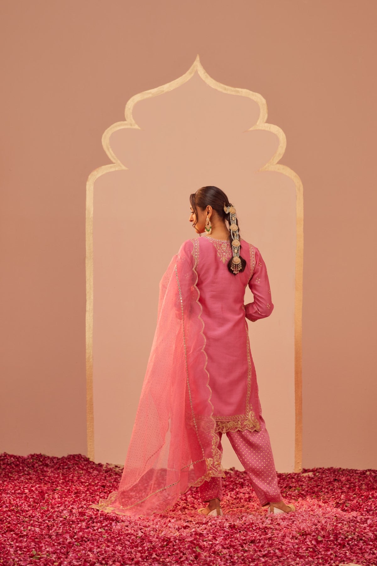 Aaima- Flamingo Pink Kurta Salwar Set