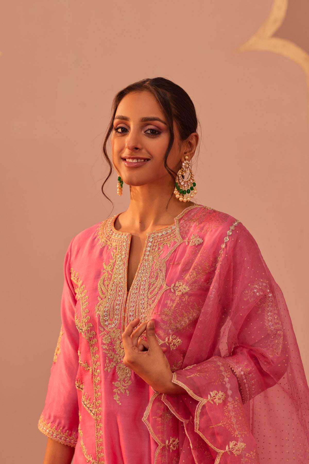 Rashida - Flamingo Pink Kurta Salwar Set