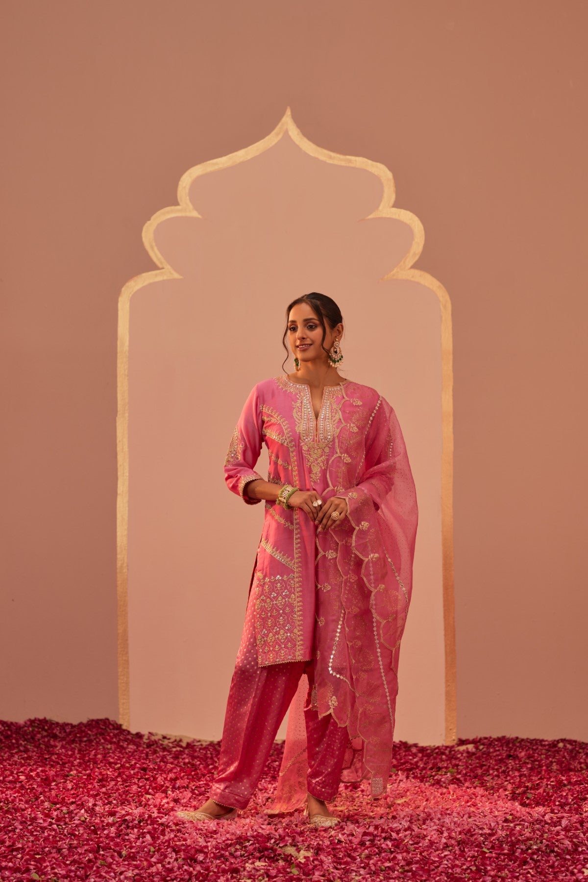 Rashida - Flamingo Pink Kurta Salwar Set