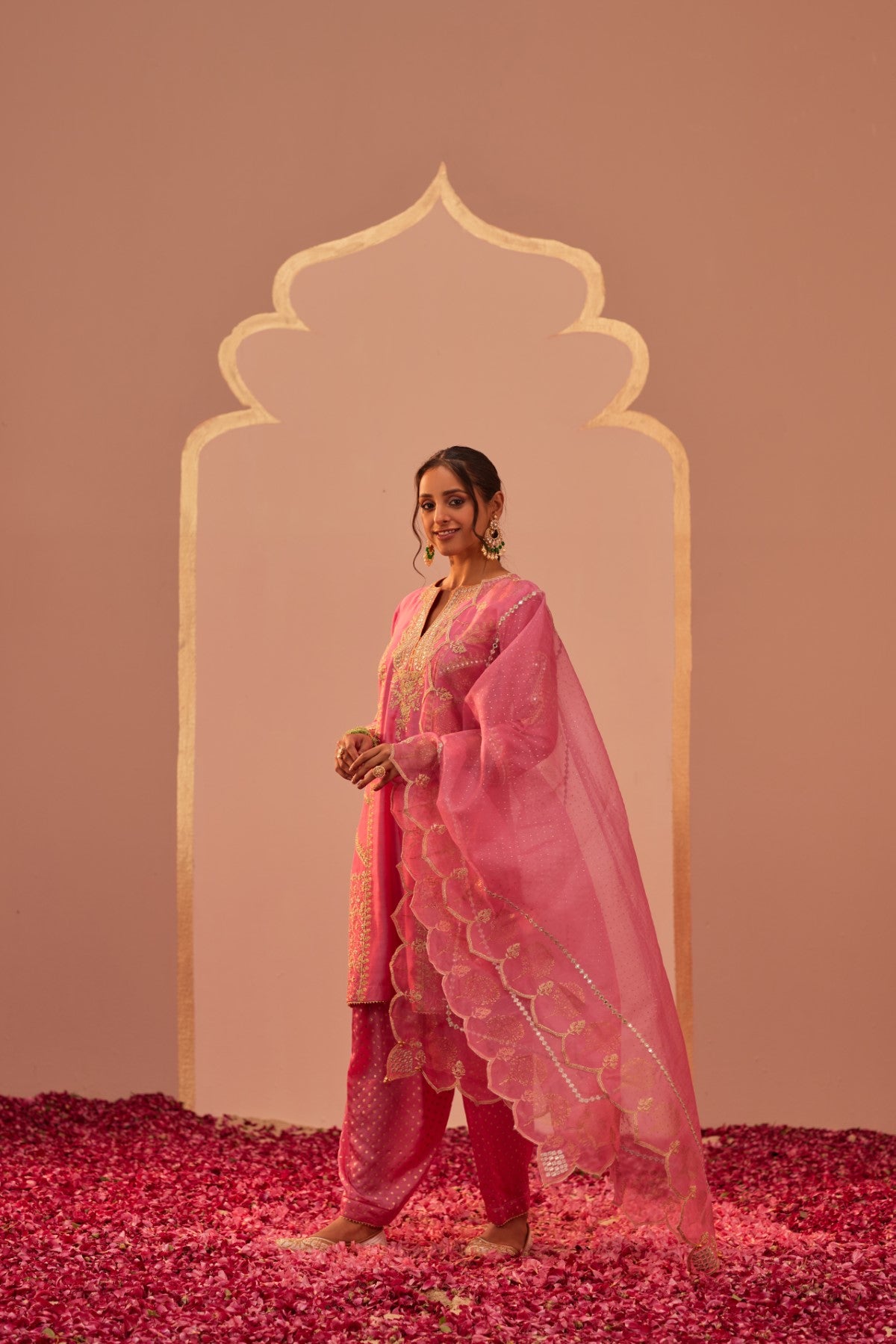 Rashida - Flamingo Pink Kurta Salwar Set