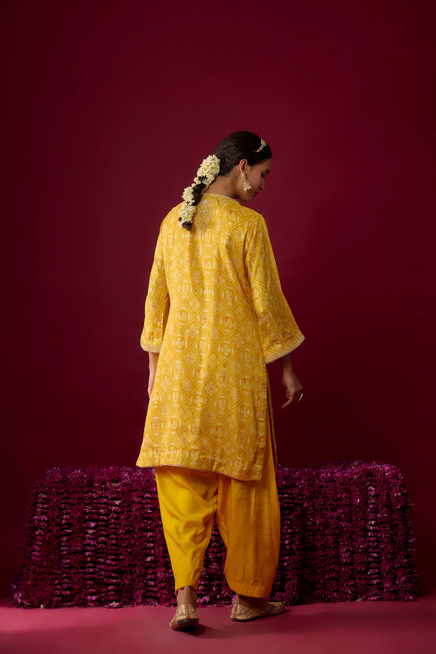 Sarah - Mustard Kurta With Salwar