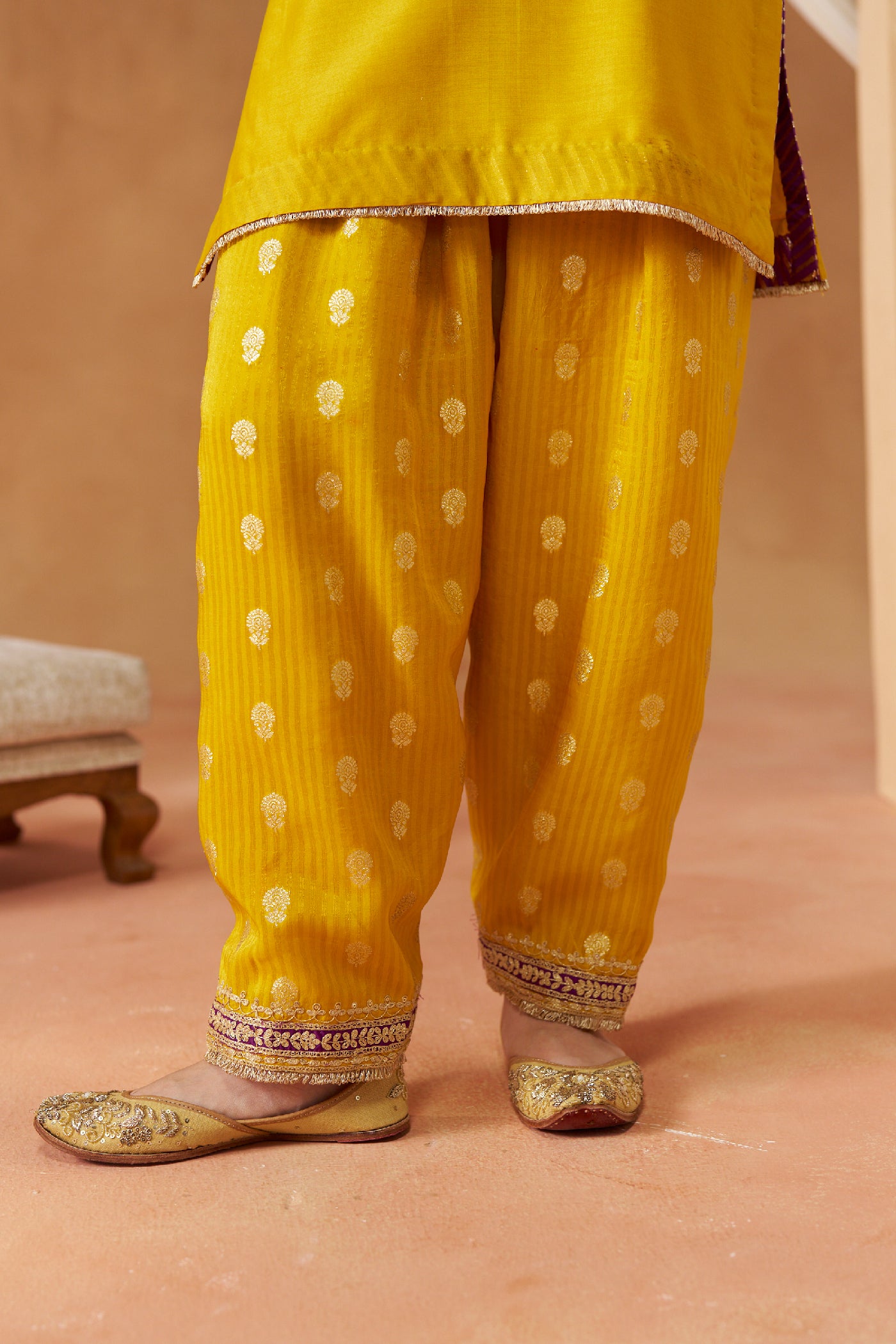 Adeela Mustard Kurta with Salwar