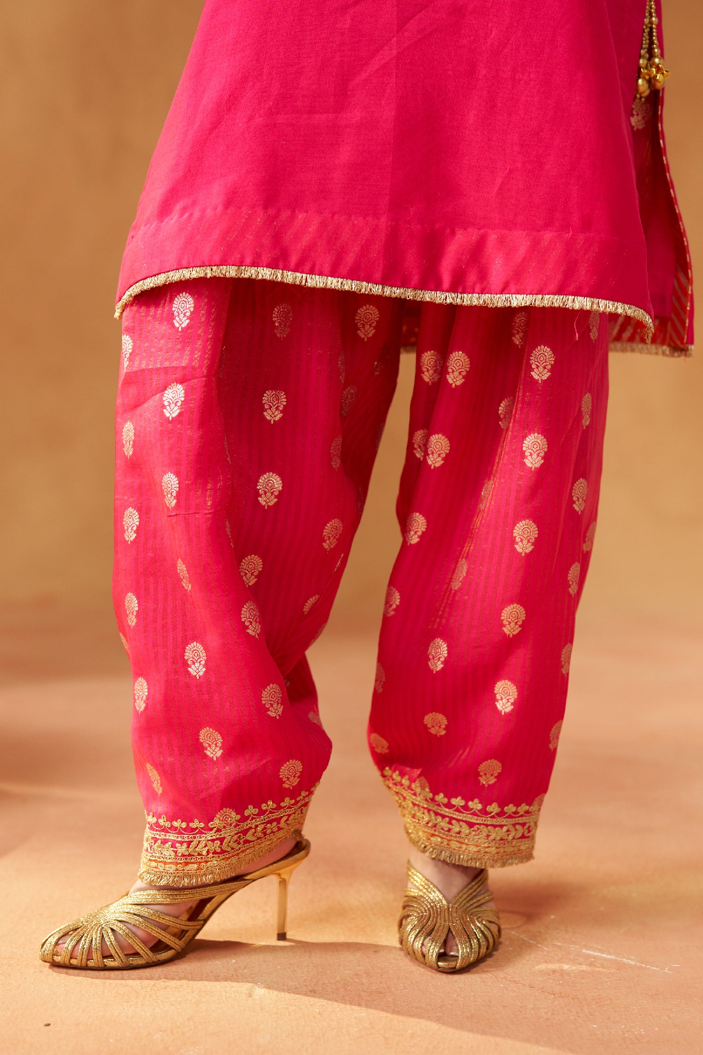 Adeela Hotpink Kurta with Salwar
