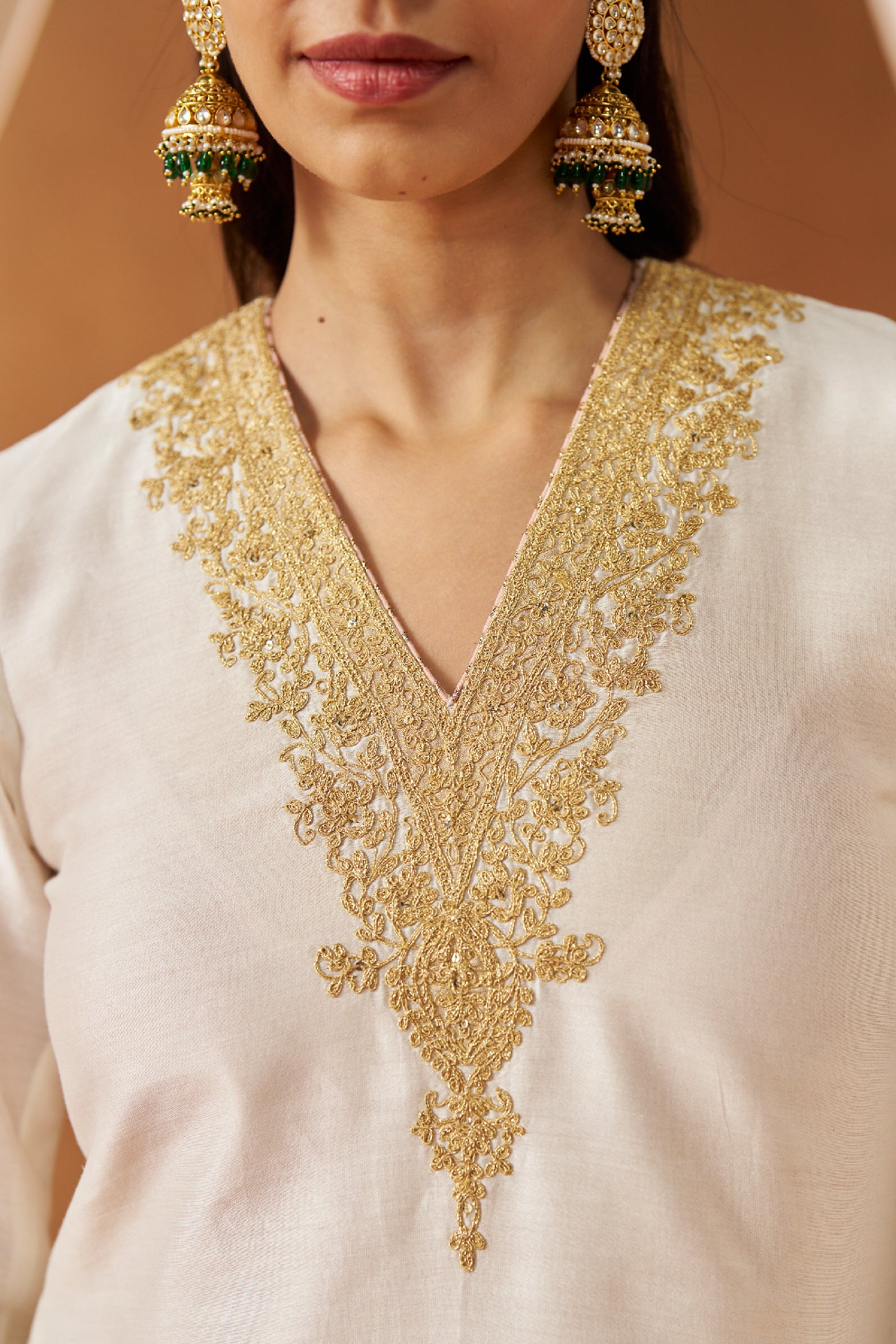 Liana Daisy Ivory Chauga with Salwar