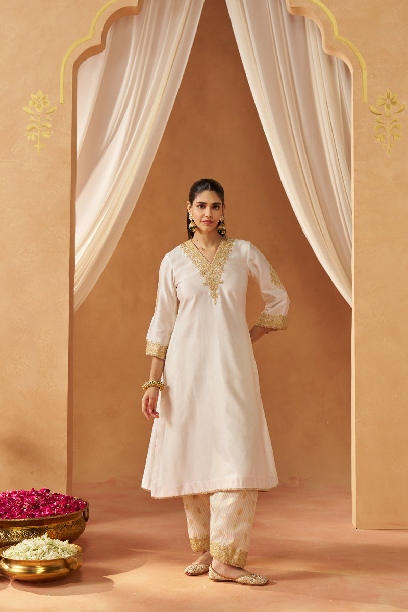 Liana Daisy Ivory Chauga with Salwar