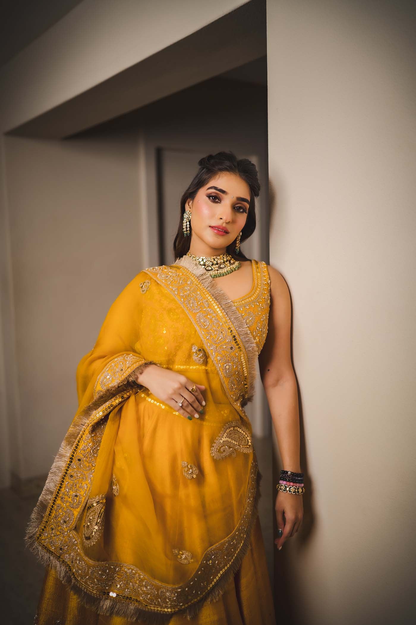 Tasheen Sehgal in AMNA - Glaze Mustard