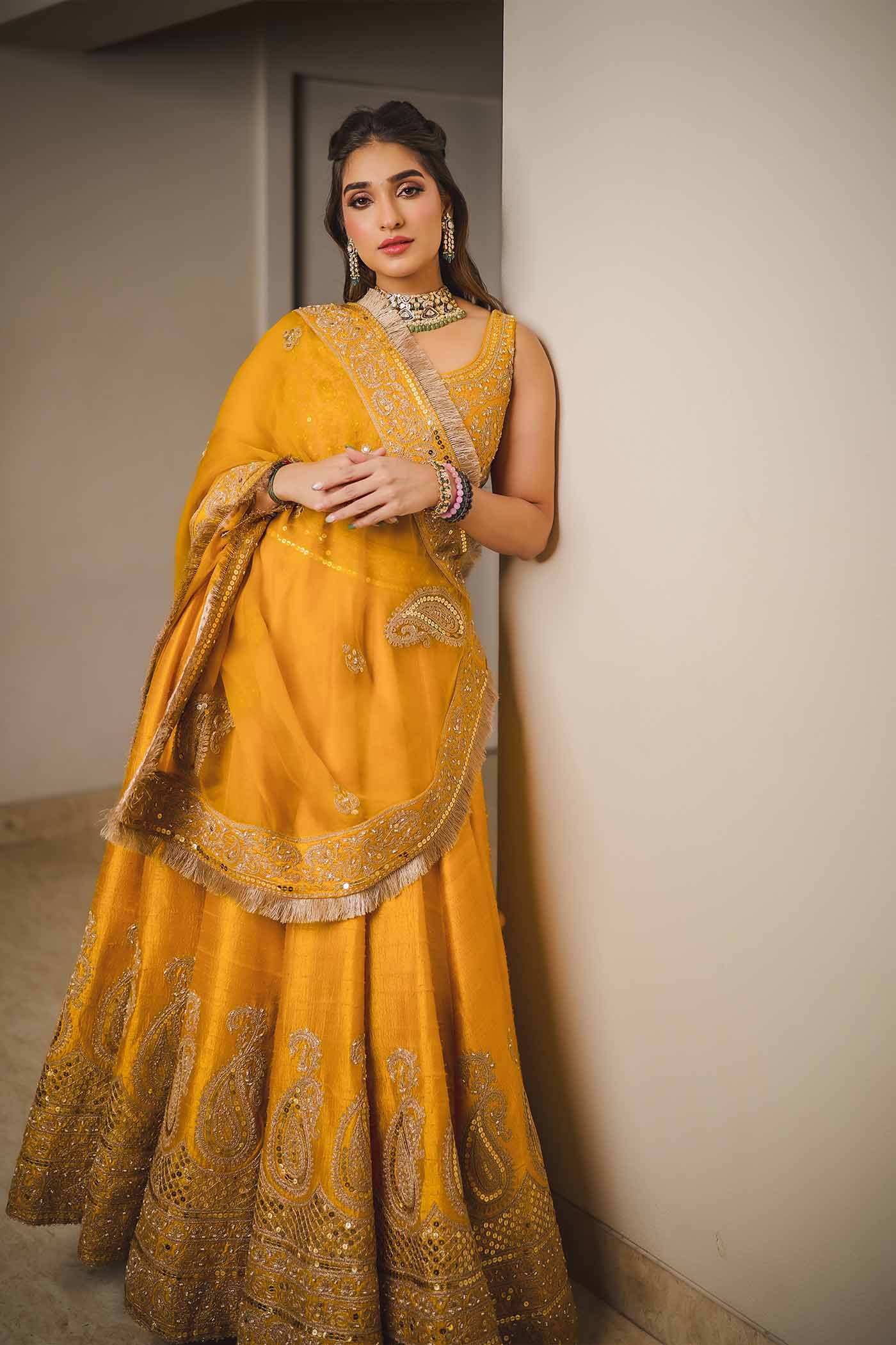 Tasheen Sehgal in AMNA - Glaze Mustard