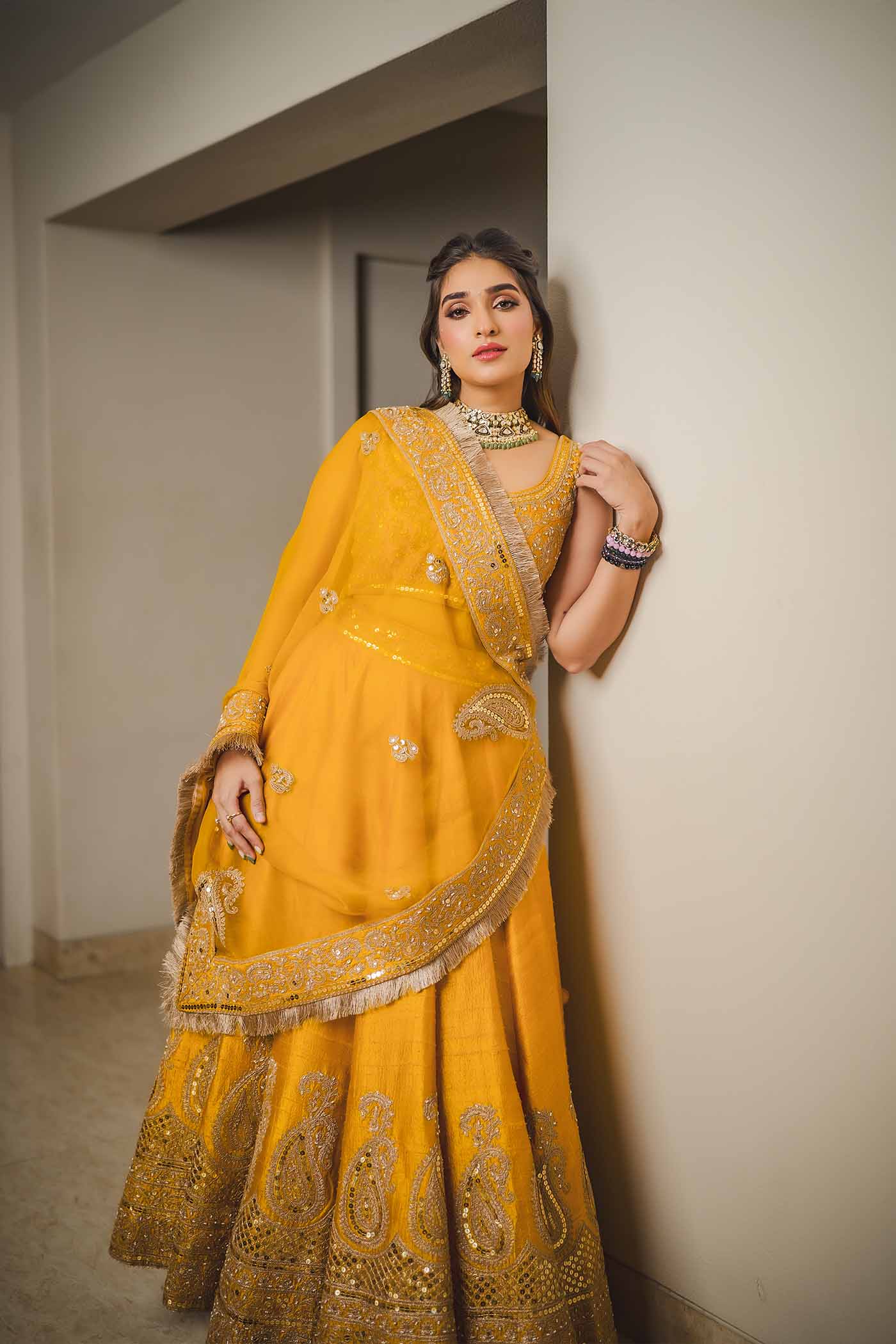 Tasheen Sehgal in AMNA - Glaze Mustard