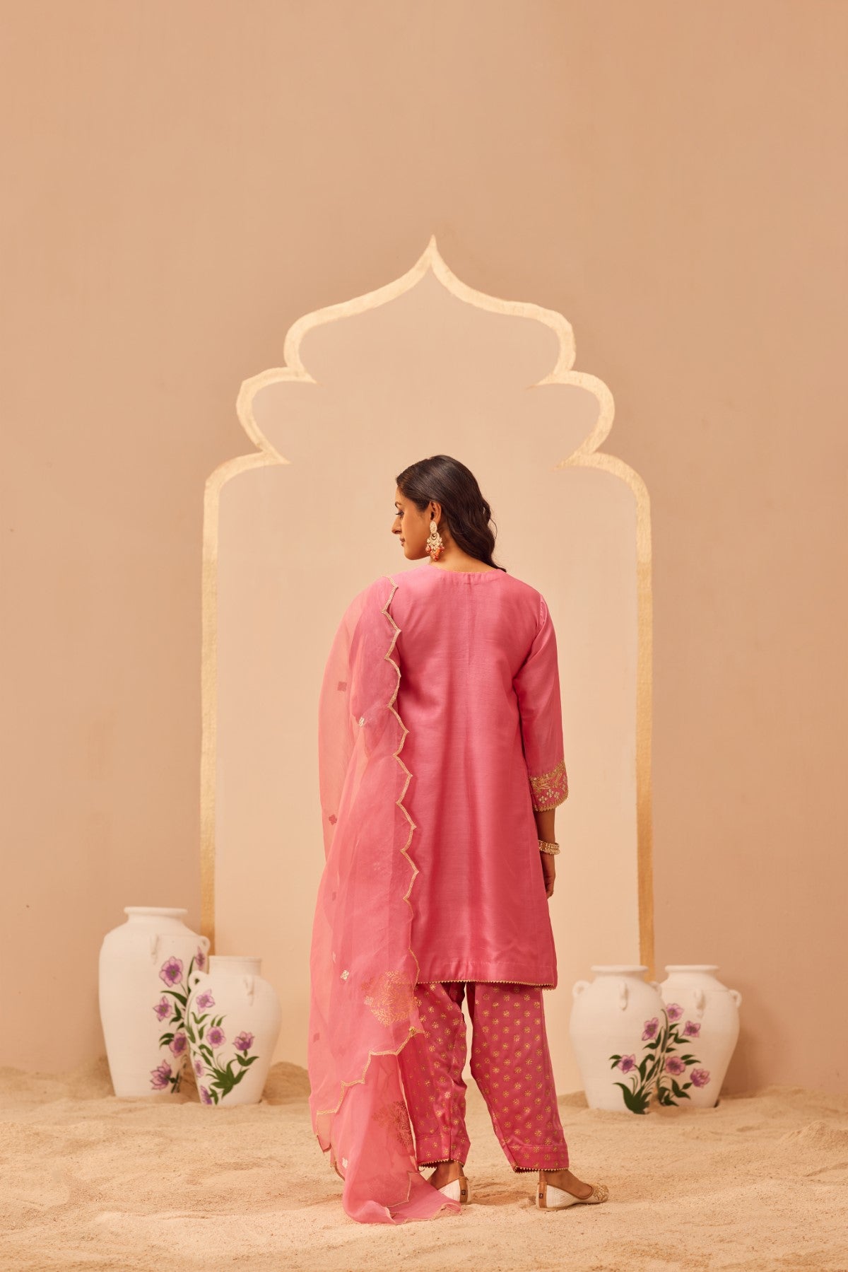 Aymra - Flamingo Pink Kurta Set