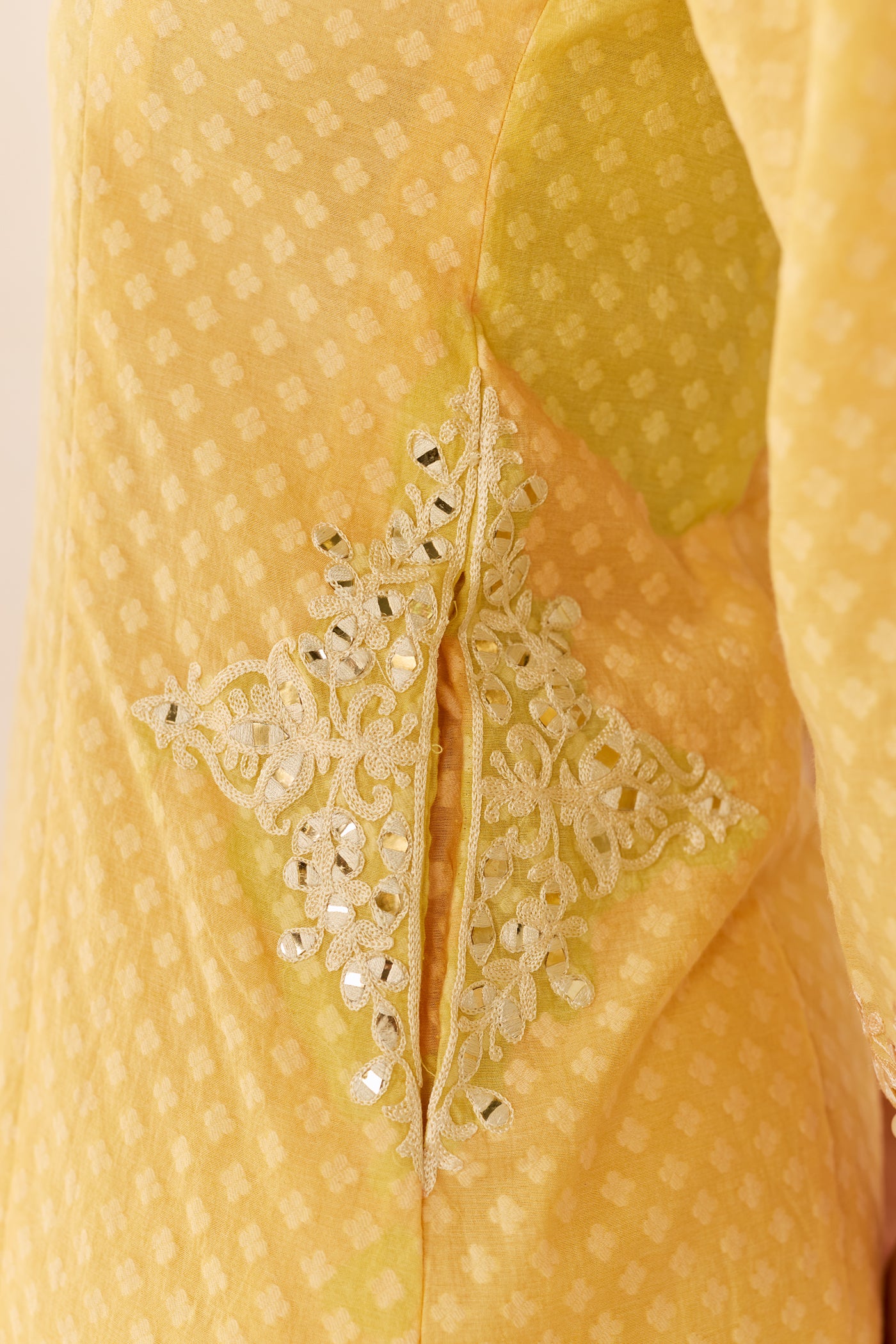 Reem - Lemon Yellow Short Choga With Dogri Salwar (LXRTS)