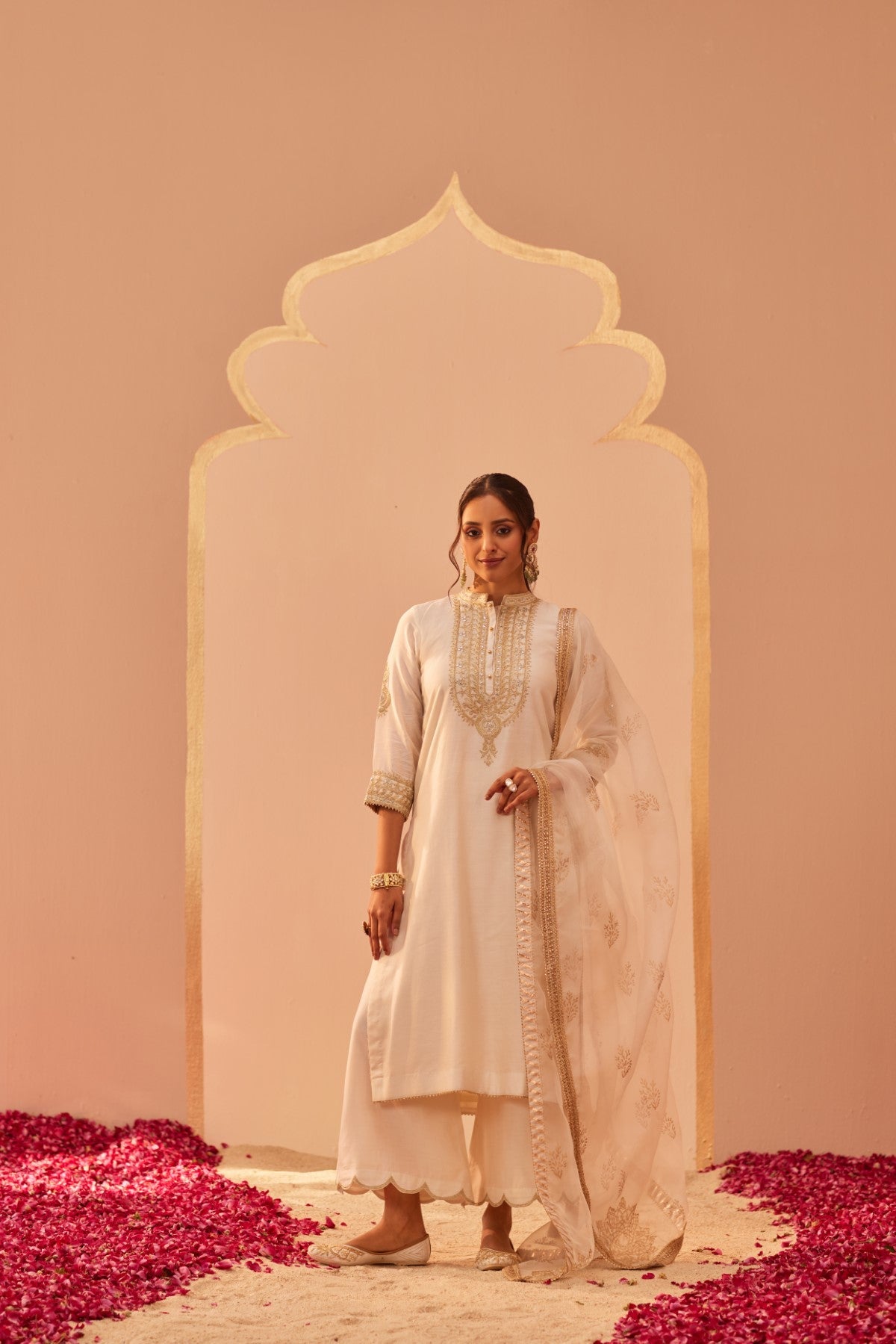 Zaniab - Daisy Ivory Kurta Set (LXRTS)
