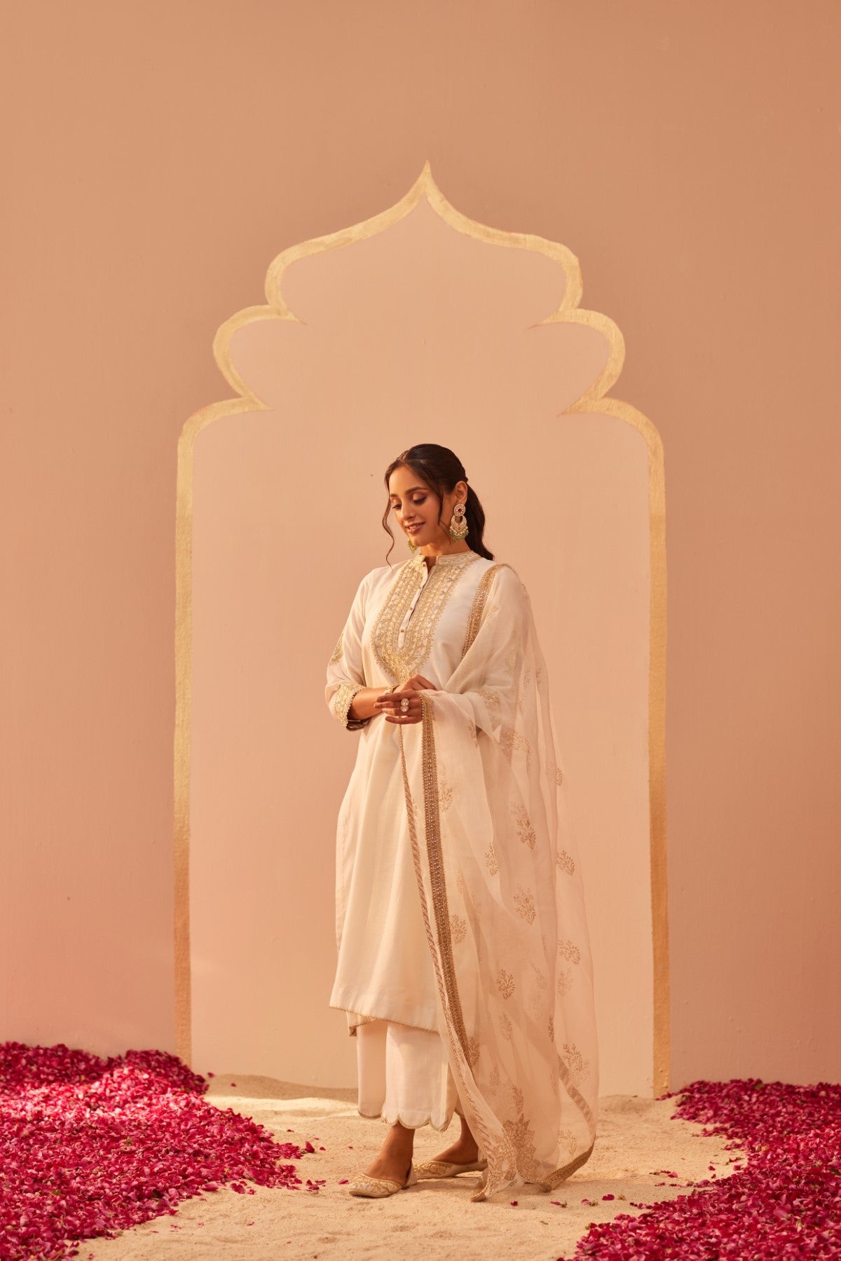 Zaniab - Daisy Ivory Kurta Set (LXRTS)