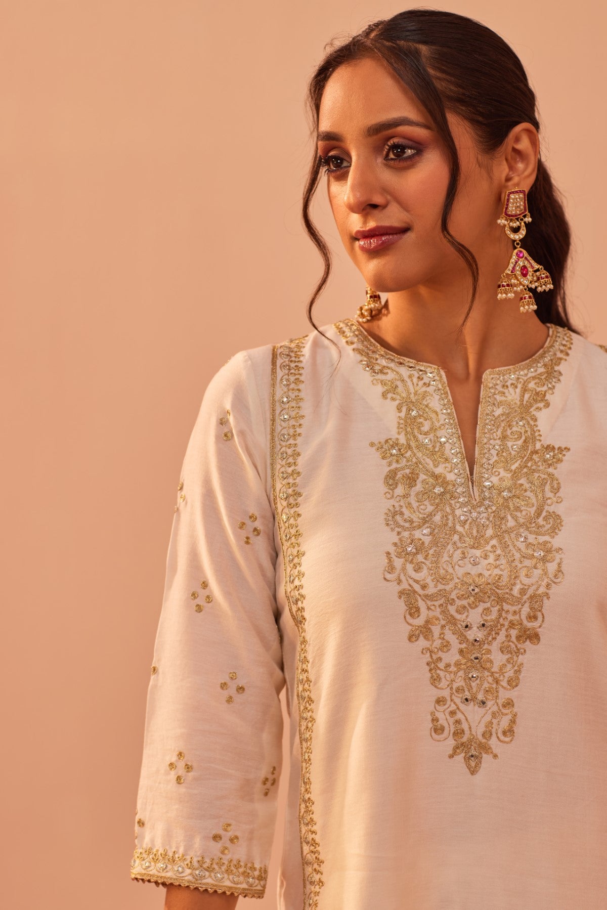 Aaima- Daisy Ivory Kurta Salwar Set