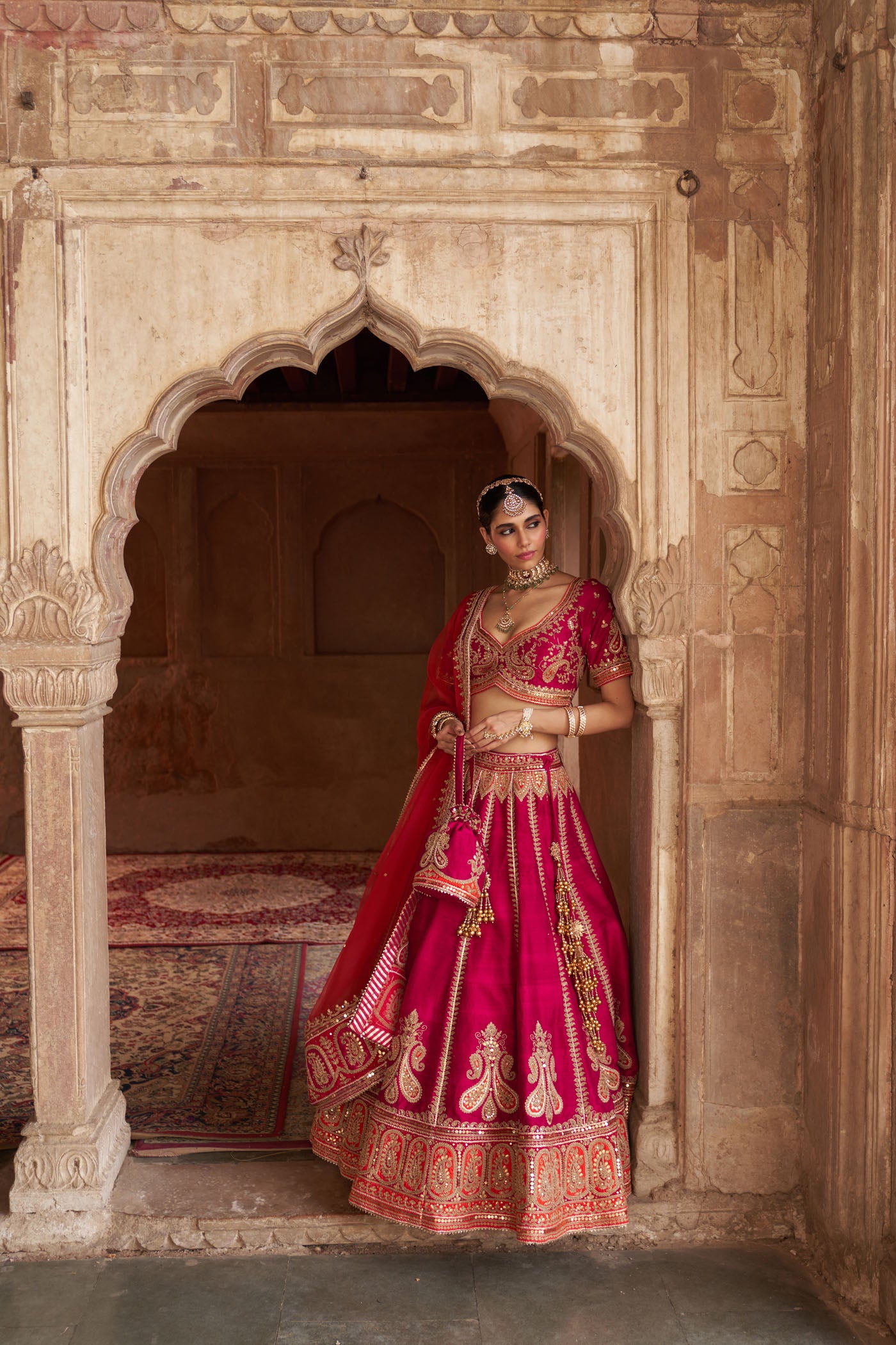 AMARA - HOTPINK LEHENGA