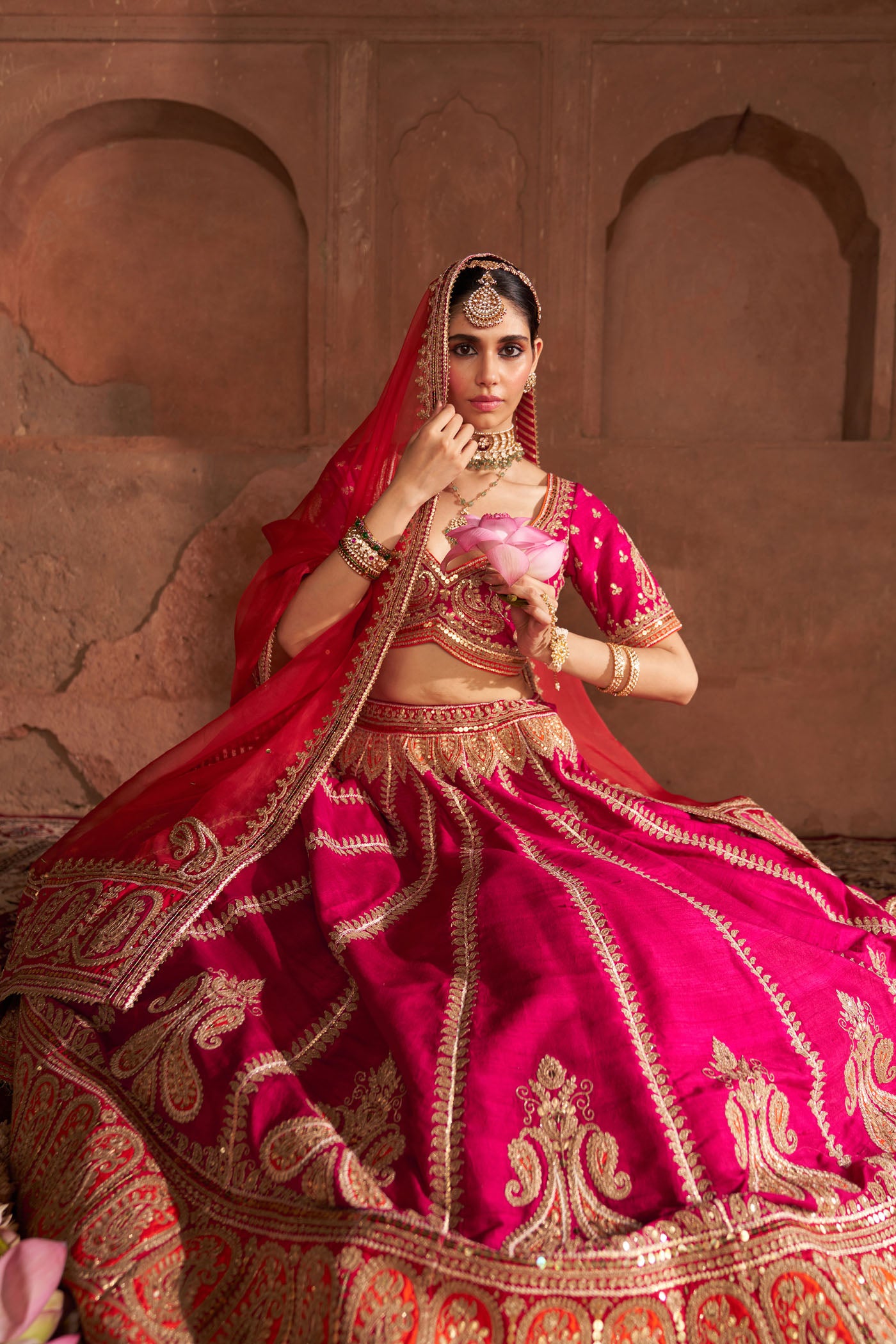 AMARA - HOTPINK LEHENGA