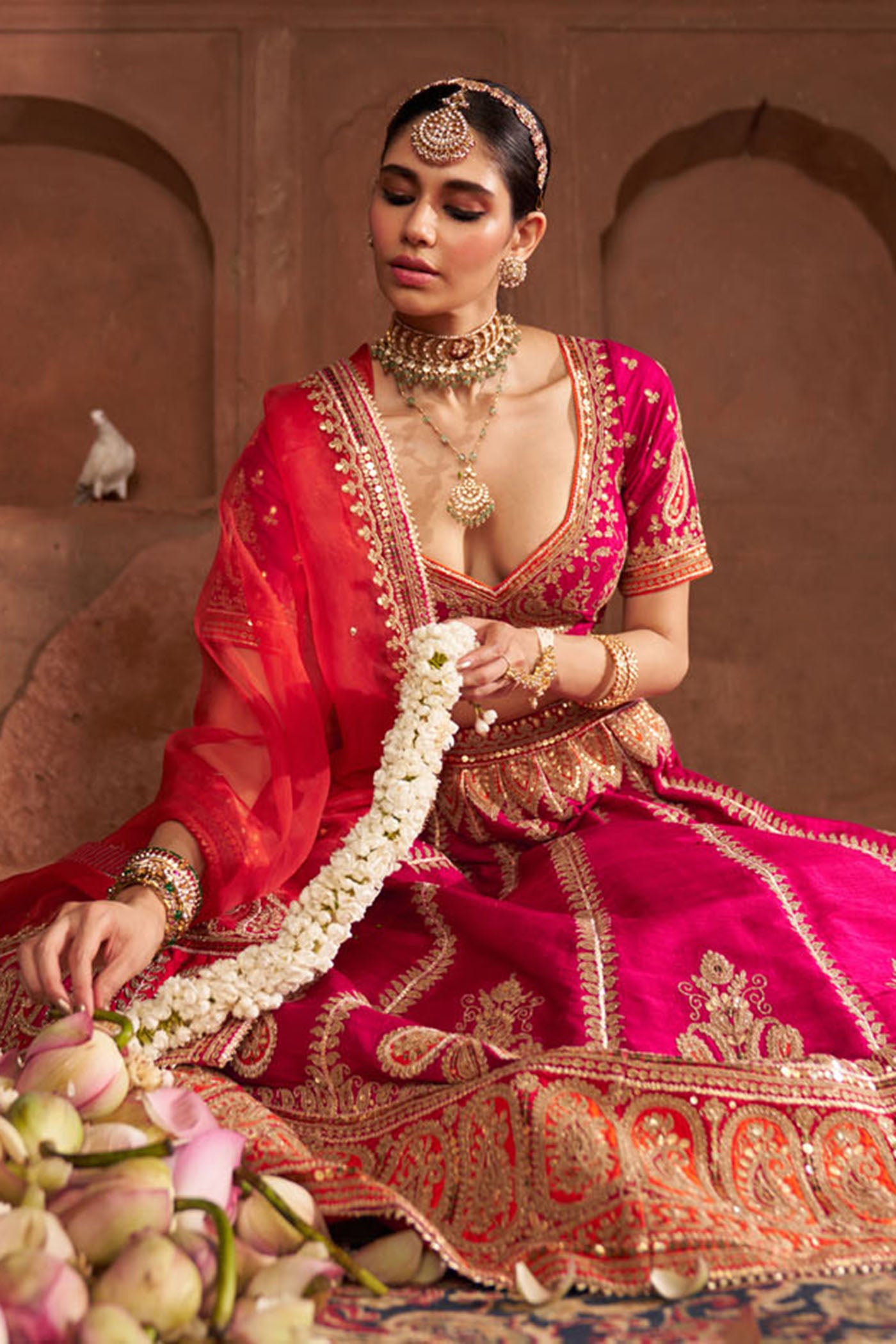 AMARA - HOTPINK LEHENGA