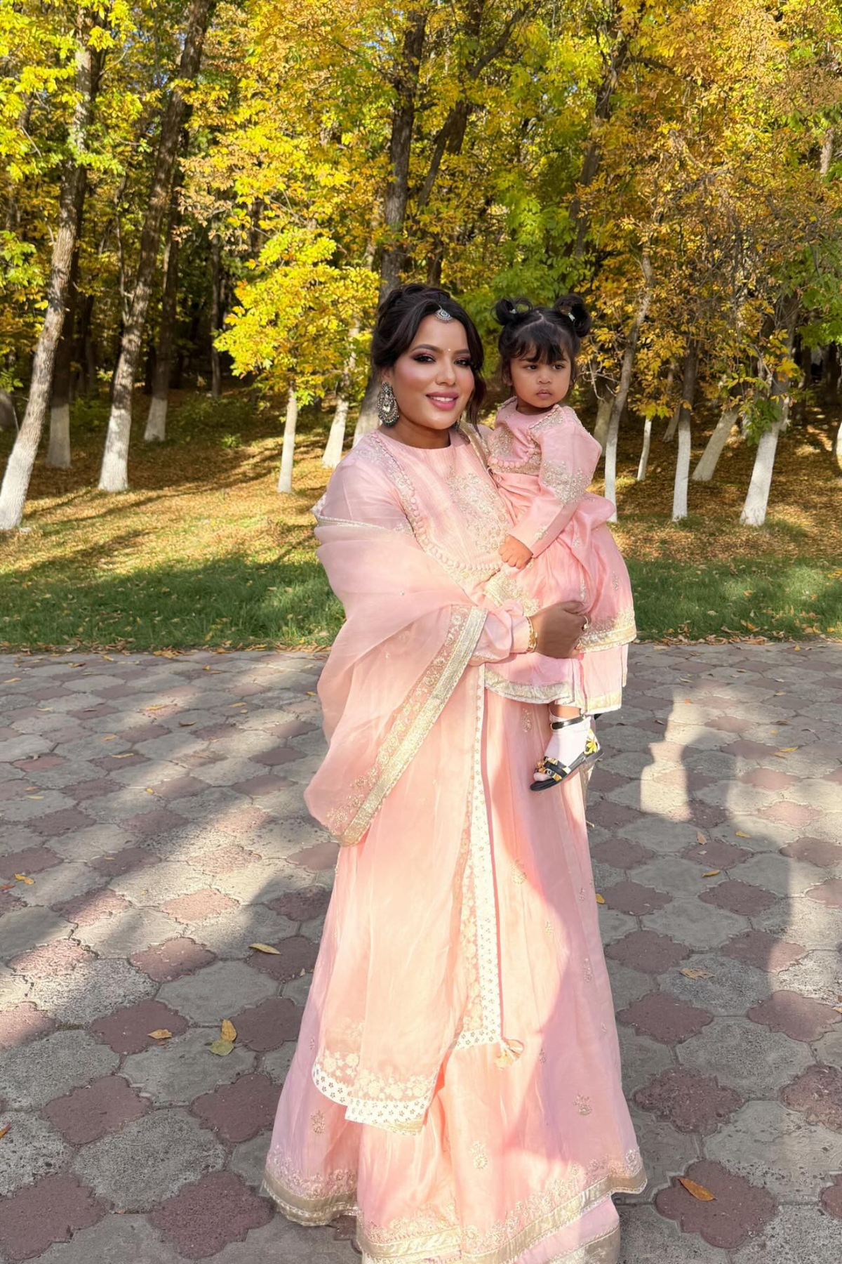 Rounak Fatima In Taarini-Pearl Pink Tilla Embroidered Anarkali Set