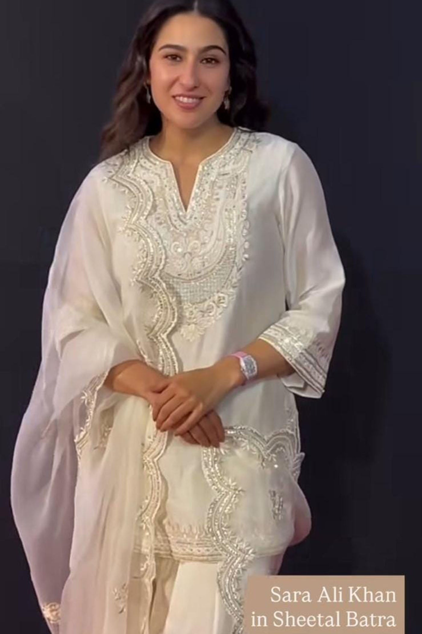Sara Ali Khan in Sara - Short Kurta With  Salwar