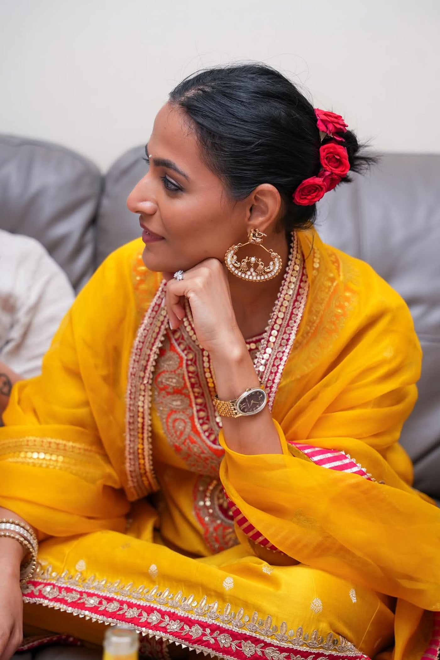 Divya Bhathela In HAFSA - MUSTARD CHAUGA WITH SALWAR