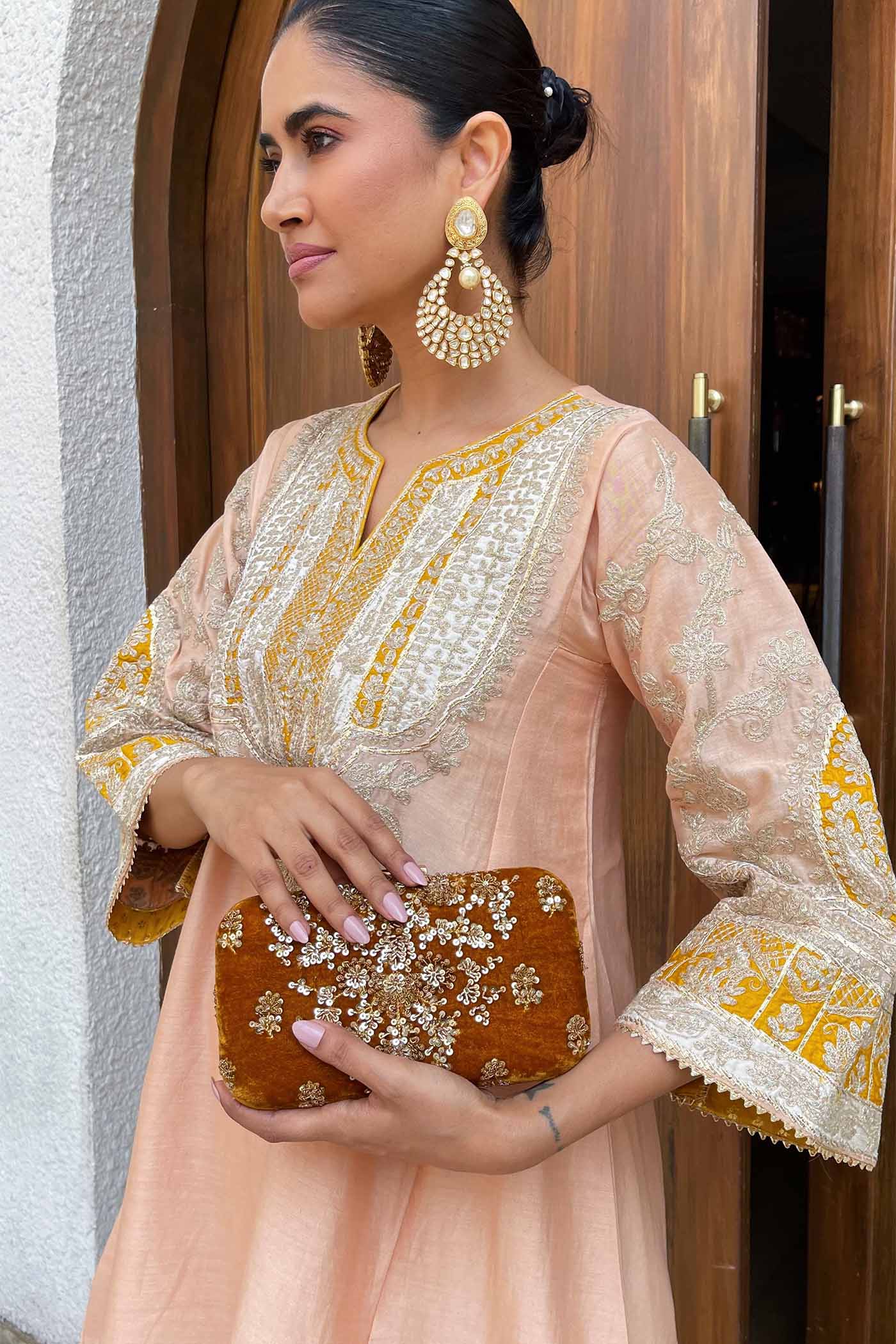 Alisha Pekha In MOHSINA - ROSE PINK SHORT KALIDAAR CHOGA WITH SALWAR