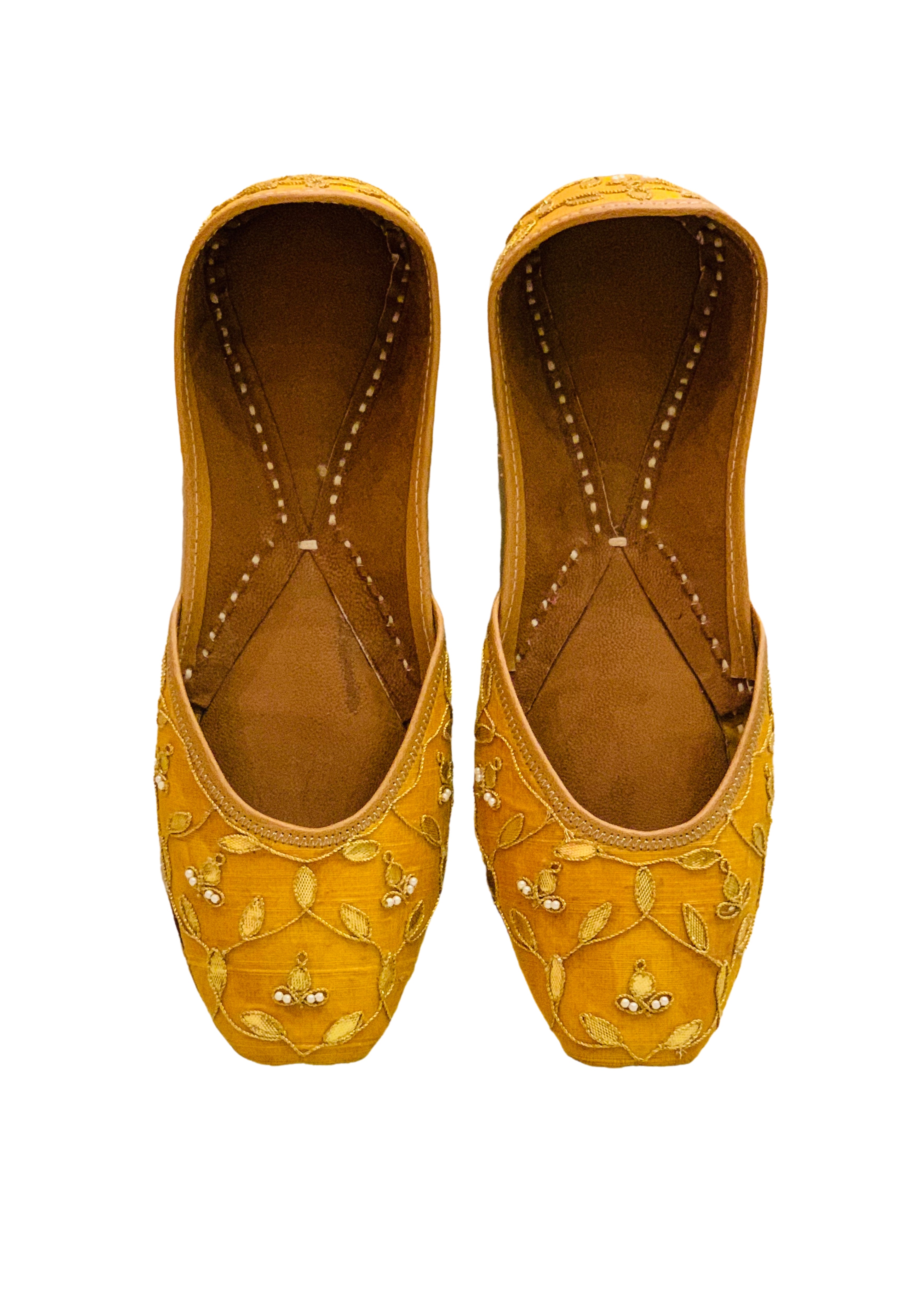 Bahara - Festive Mustard Juttis